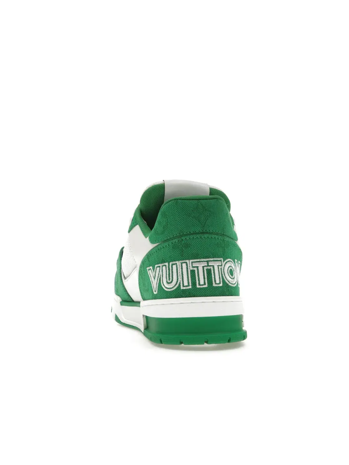 Мужские кроссовки с монограммой Louis Vuitton Trainer Louis Vuitton — изображение 4 из 4, зеленый белый
