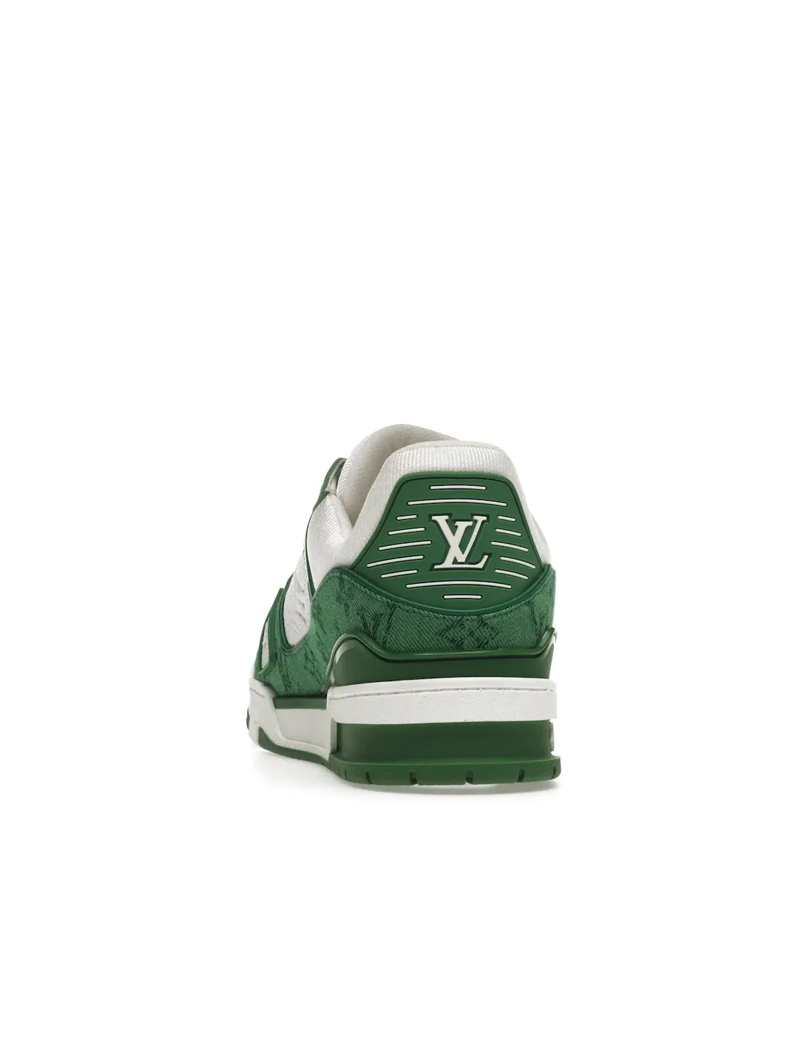Мужские кроссовки с принтом Louis Vuitton Trainer Louis Vuitton — изображение 4 из 4, зеленый/белый