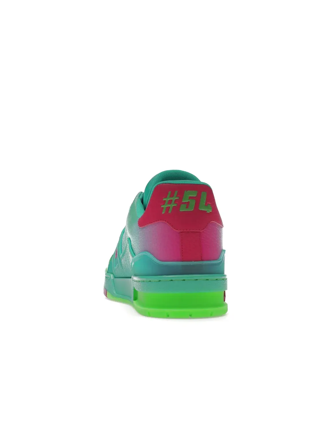 Мужские кроссовки Louis Vuitton Trainer — изображение 4 из 4, зеленый//розовый