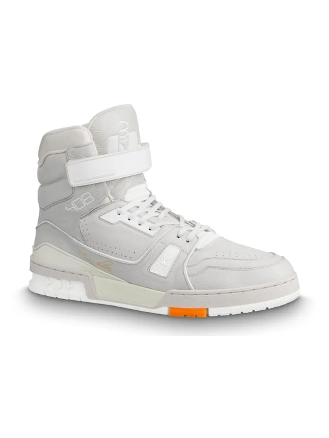 Мужские кроссовки высокие Louis Vuitton Trainer Grey/White — изображение 1 из 1