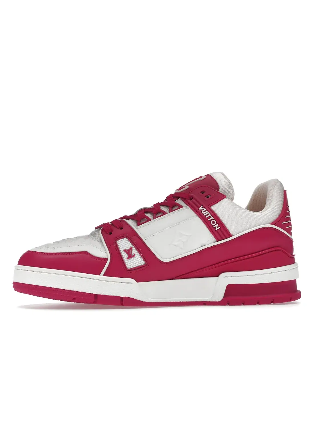 Мужские кроссовки с контрастными деталями Louis Vuitton Trainer Low — изображение 3 из 4, белый