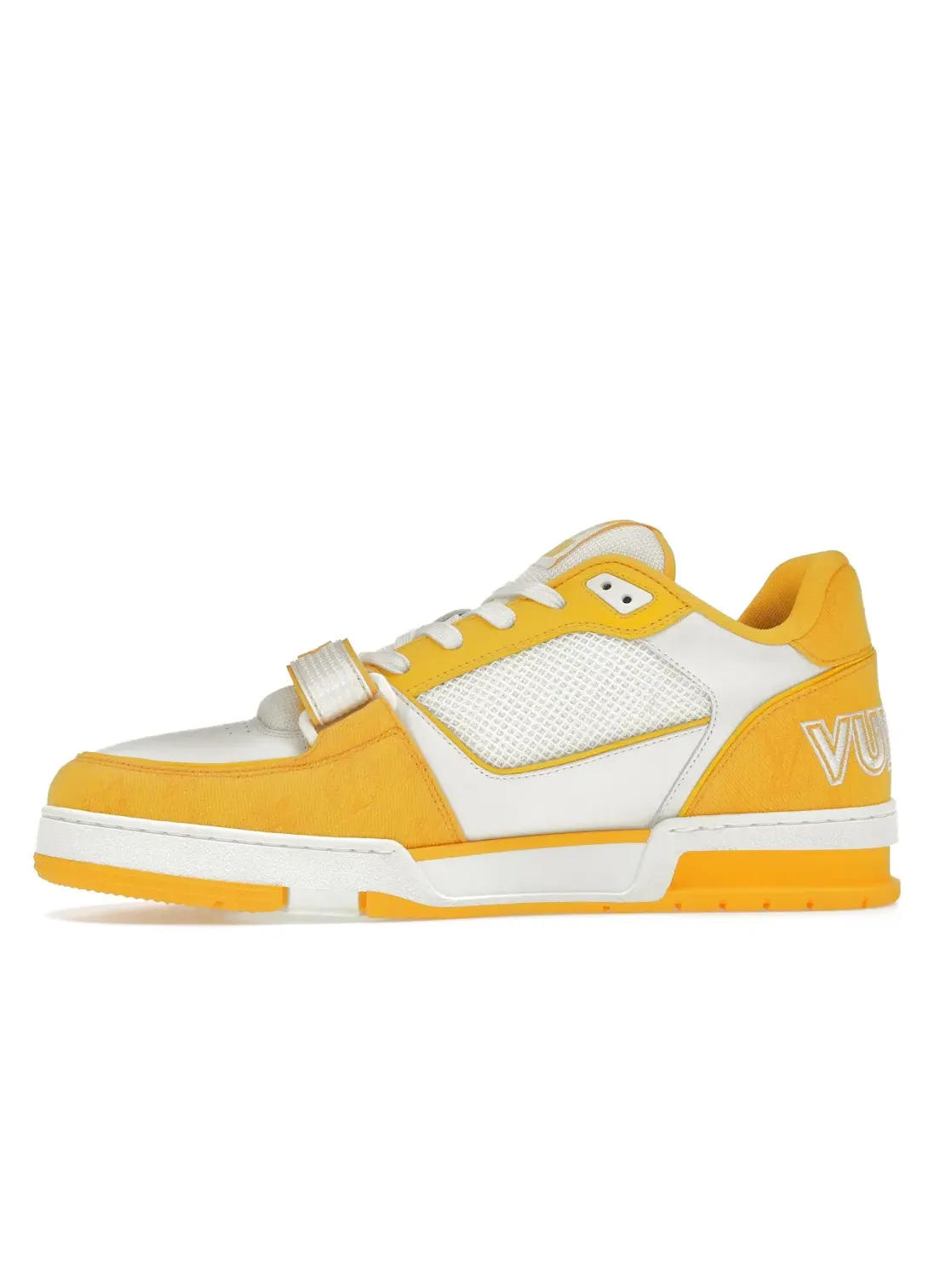 Мужские кроссовки с монограммой Louis Vuitton Trainer — изображение 3 из 4, белый/желтый