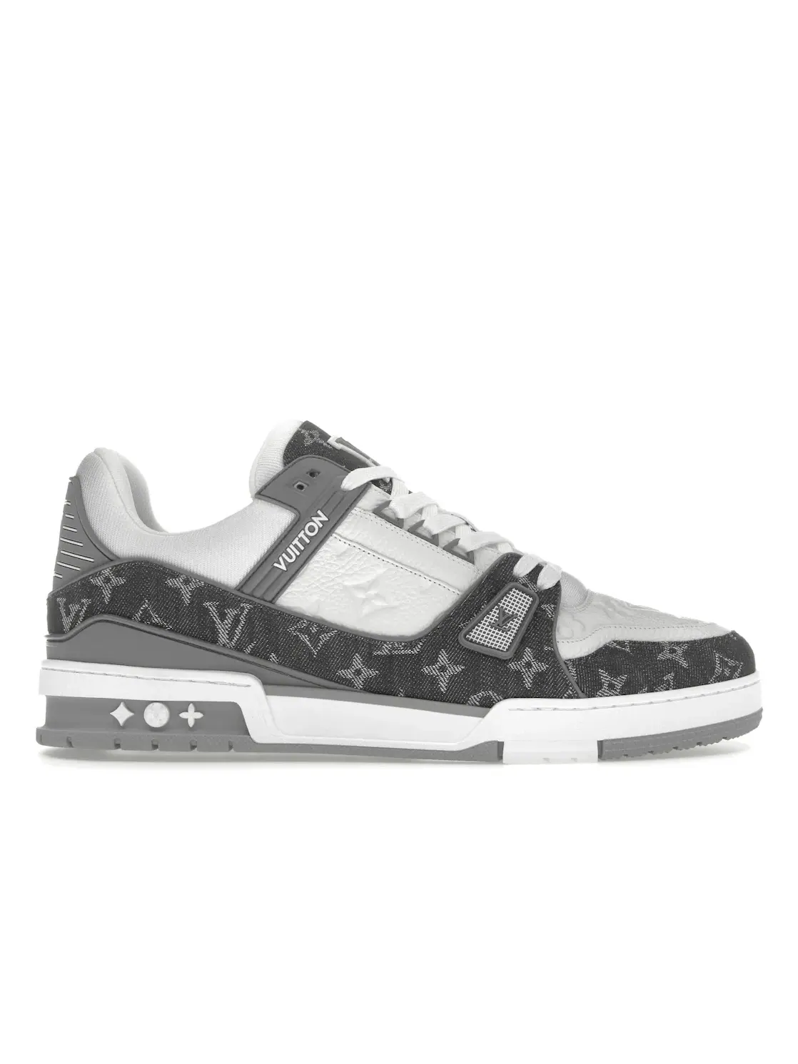 Мужские кроссовки с монограммой Louis Vuitton Trainer — изображение 1 из 4, серый белый