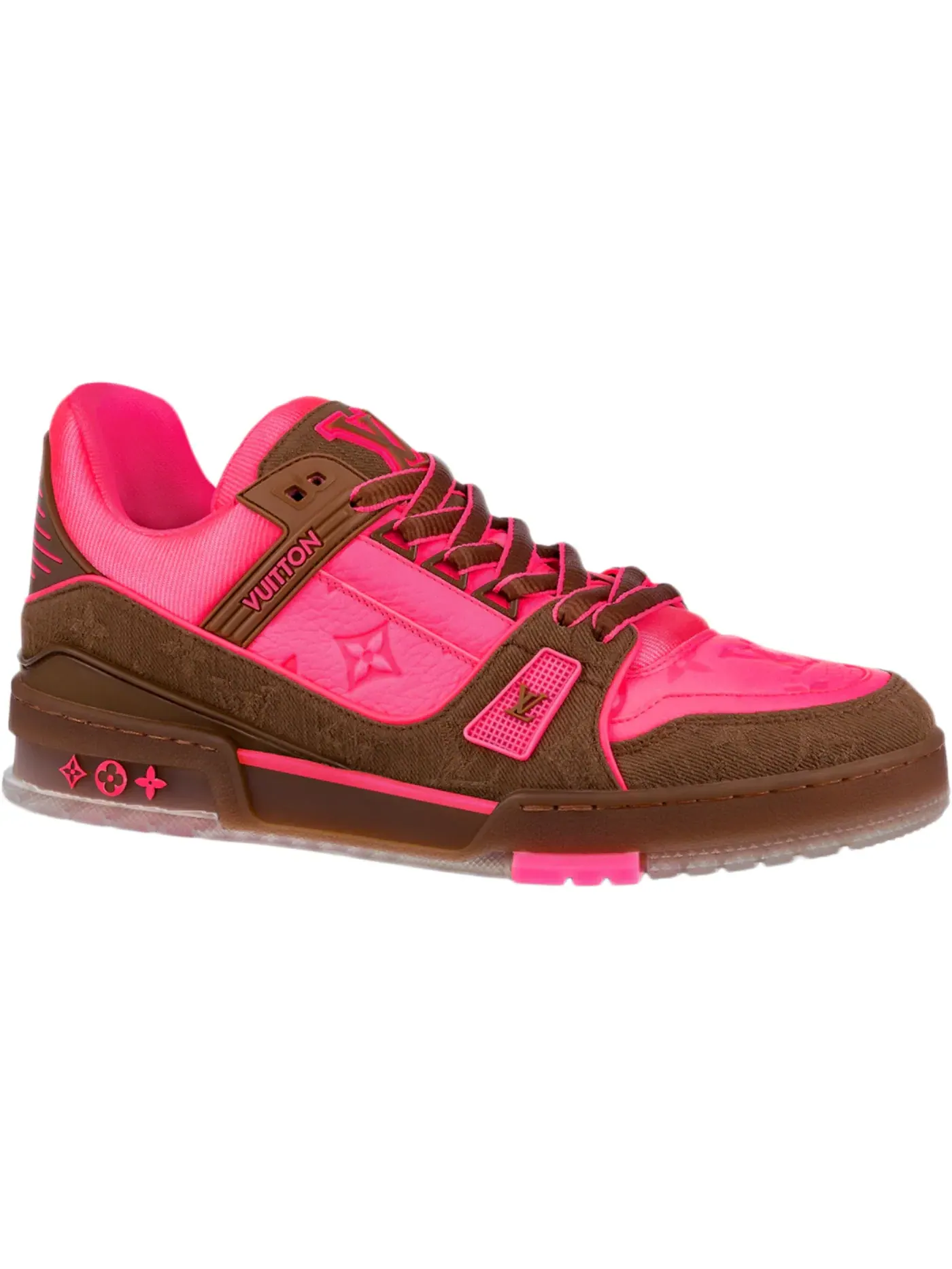 Мужские кроссовки Louis Vuitton Trainer — изображение 1 из 1, розовый/коричневый