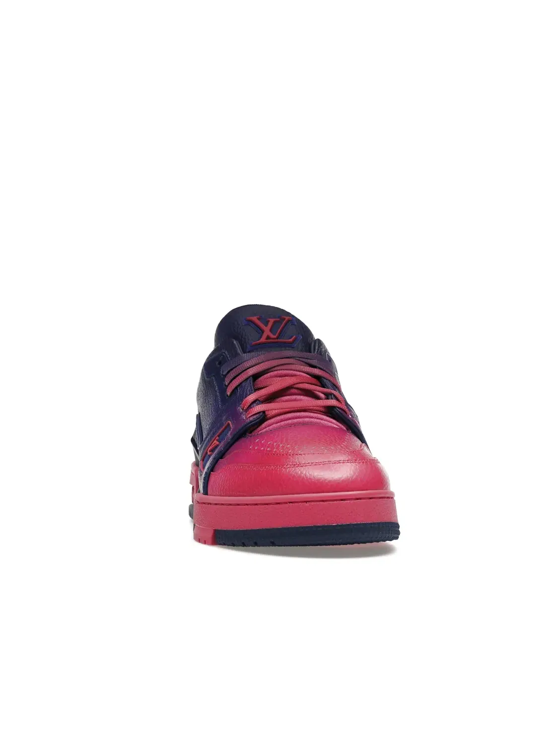 Мужские кроссовки с принтом Louis Vuitton Trainer Louis Vuitton — изображение 2 из 4, розовый/фиолетовый/белый