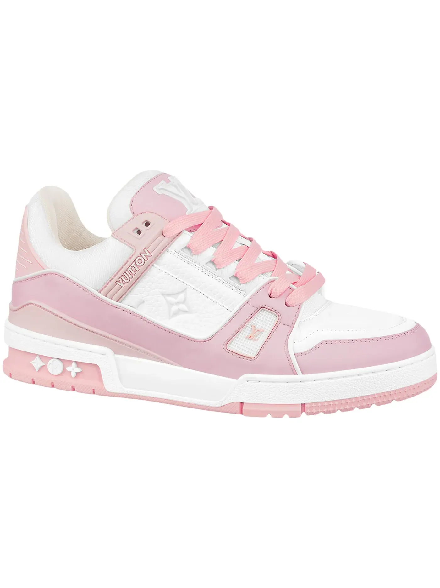 Женские кроссовки Louis Vuitton Trainer — изображение 1 из 1, розовый розовый белый