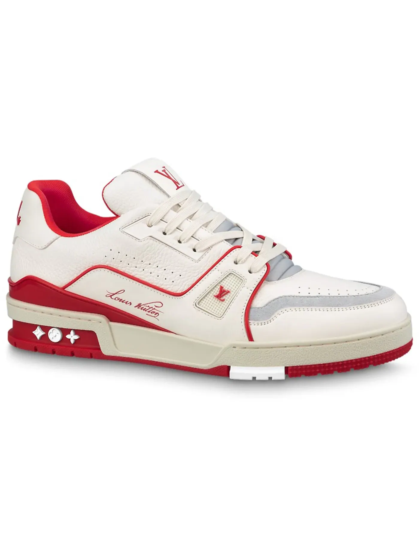Мужские кроссовки Louis Vuitton Trainer — изображение 1 из 1, красный белый