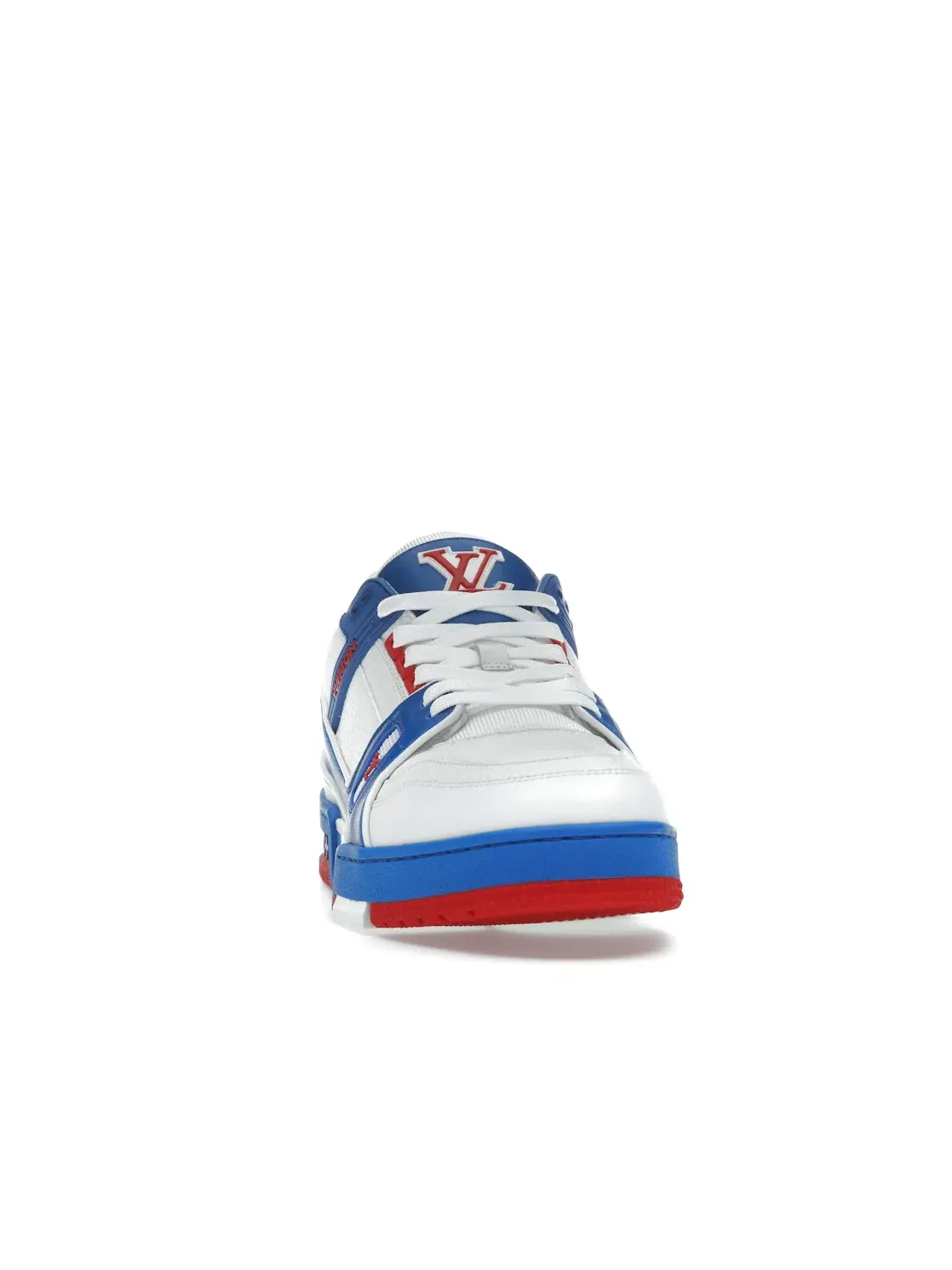 Мужские кроссовки с дизайном Louis Vuitton Trainer Louis Vuitton — изображение 2 из 4, белый/синий/красный