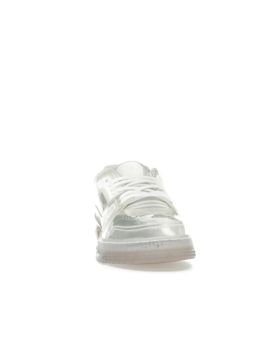 Мужские кроссовки с прозрачными элементами Louis Vuitton Trainer Sneaker Louis Vuitton — изображение 2 из 4, белый