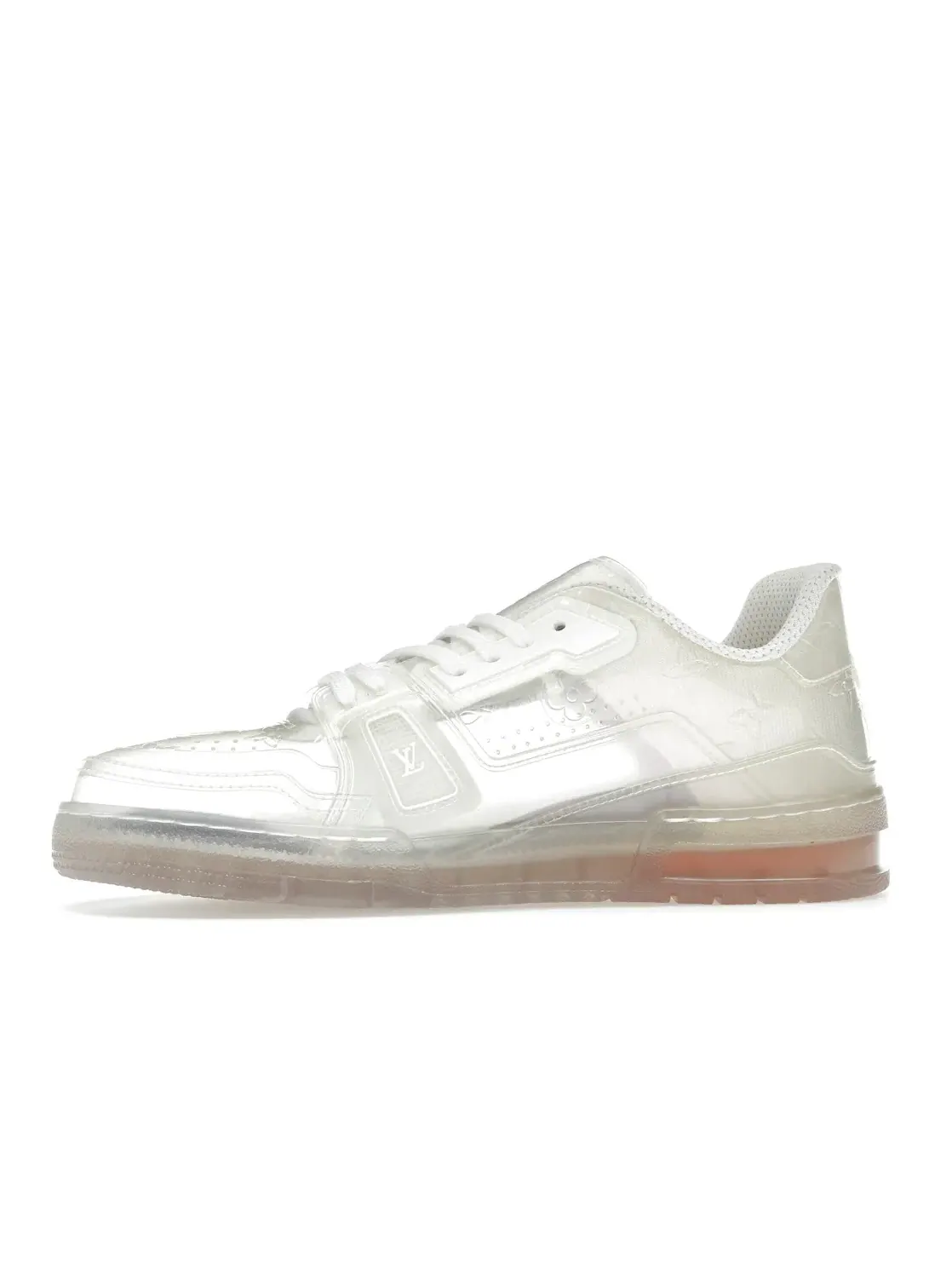 Мужские кроссовки с прозрачными элементами Louis Vuitton Trainer Sneaker Louis Vuitton — изображение 3 из 4, белый