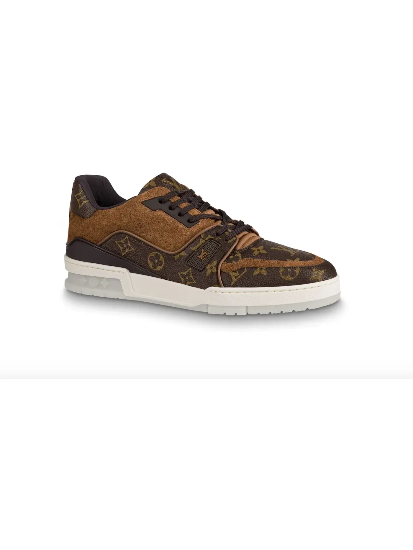 Мужские кроссовки с монограммой Louis Vuitton Trainer — изображение 1 из 1, коричневый