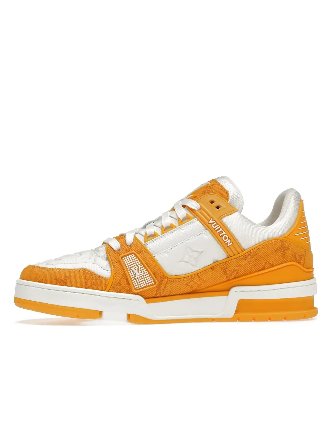 Мужские кроссовки с принтом Louis Vuitton Trainer Louis Vuitton — изображение 3 из 4, желтый/белый