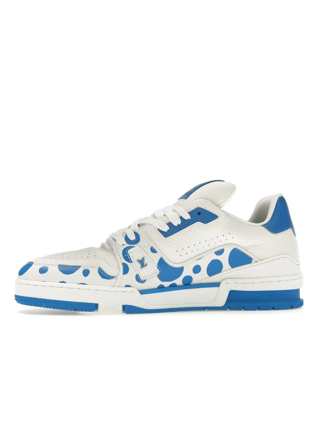 Мужские кроссовки с принтом Louis Vuitton x Yayoi Kusama Trainer Louis Vuitton — изображение 3 из 4, белый синий
