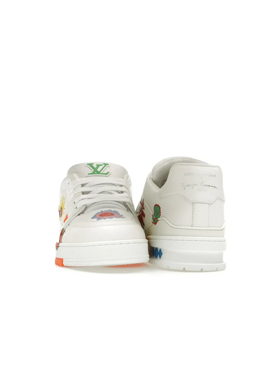 Мужские кроссовки с принтом Louis Vuitton x Yayoi Kusama Trainer Louis Vuitton — изображение 2 из 4, белый/мульти