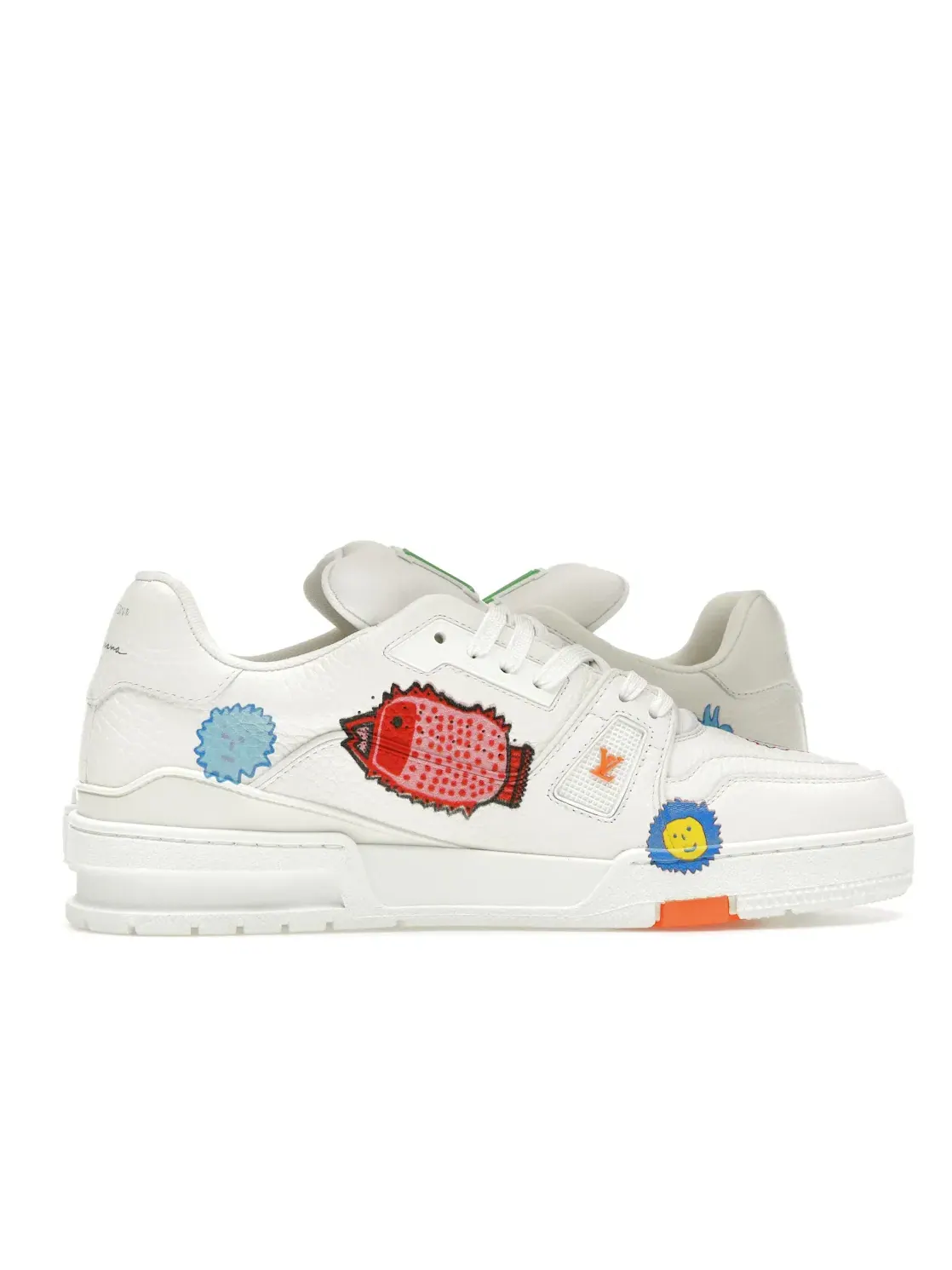 Мужские кроссовки с принтом Louis Vuitton x Yayoi Kusama Trainer Louis Vuitton — изображение 3 из 4, белый/мульти