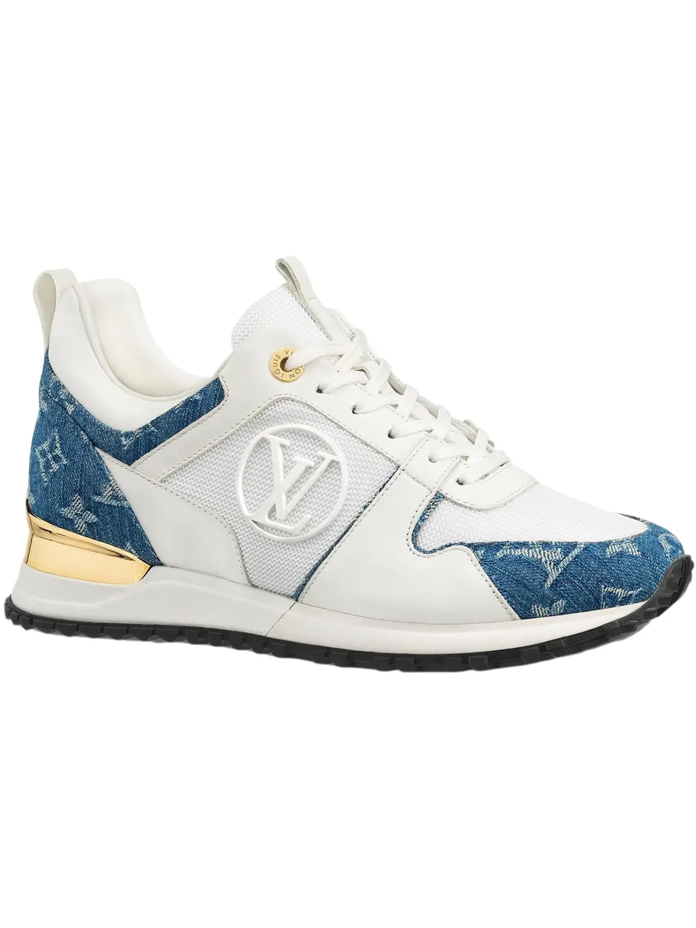 Женские кроссовки с принтом Louis Vuitton Run Away Sneaker Louis Vuitton — изображение 1 из 1, белый/синий