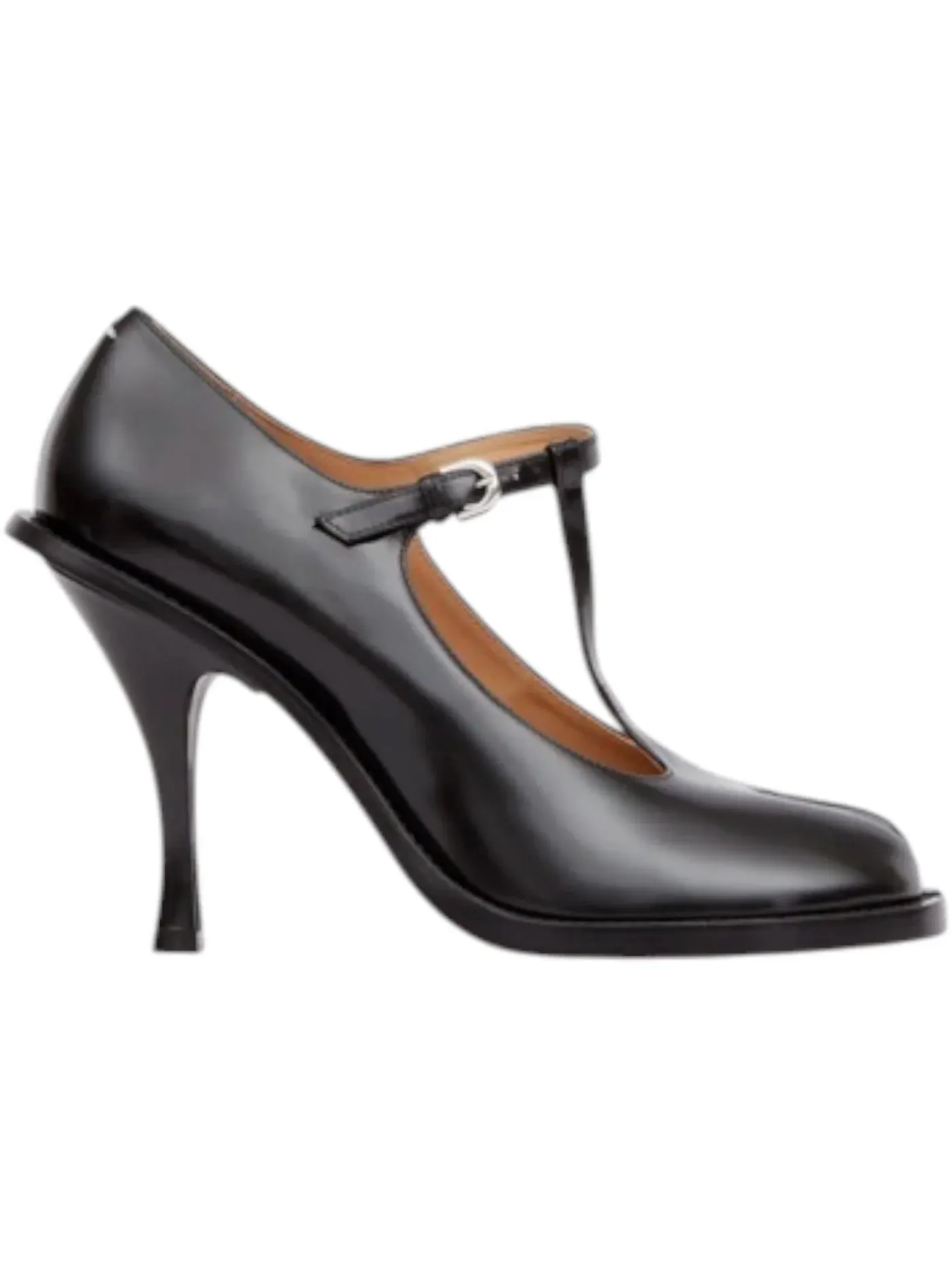 Женские туфли на каблуке с Т-образным ремешком Maison Margiela Bourgeoise Chunky Pump T-Bar — изображение 1 из 1, черный