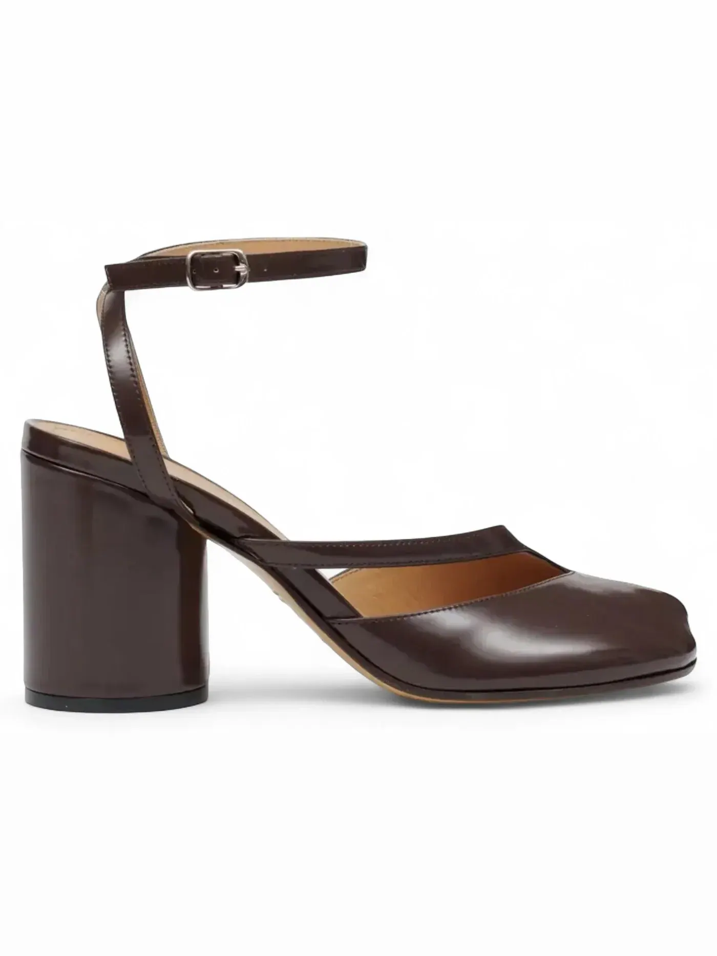 Женские босоножки на каблуке H80 Tabi Pump Sandal Maison Margiela, Moka — изображение 1 из 2
