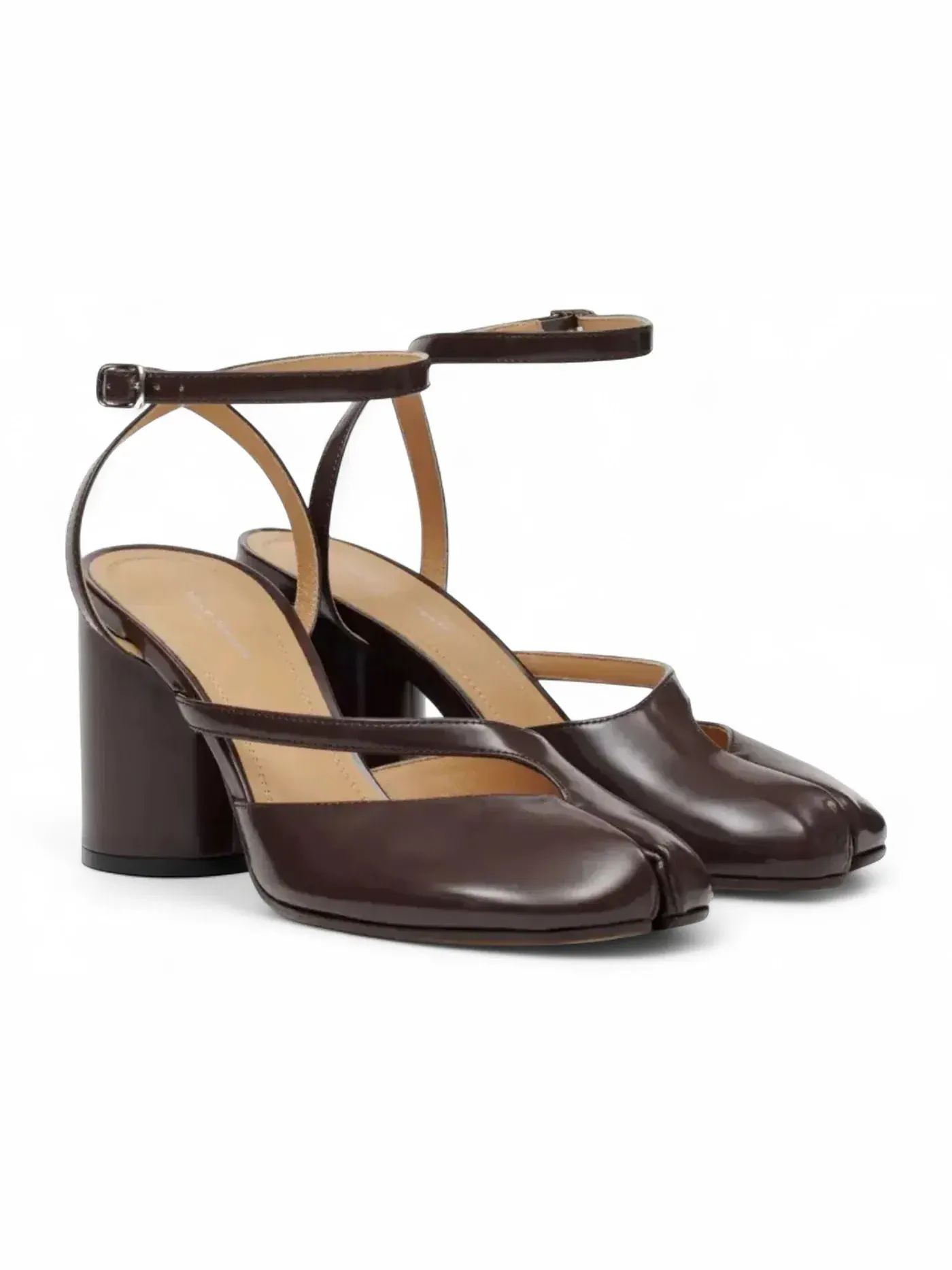Женские босоножки на каблуке H80 Tabi Pump Sandal Maison Margiela, Moka — изображение 2 из 2