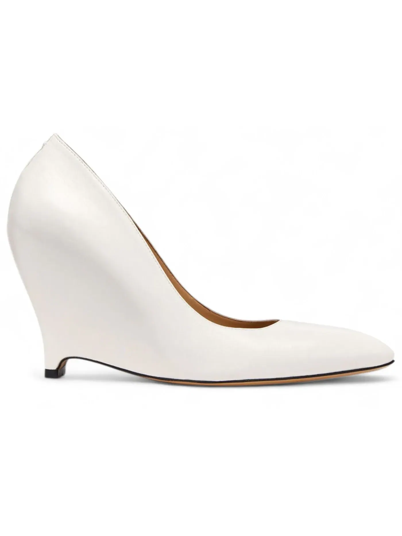Женские туфли на каблуке без задника Maison Margiela Heel-Less Pump — изображение 1 из 1, белый