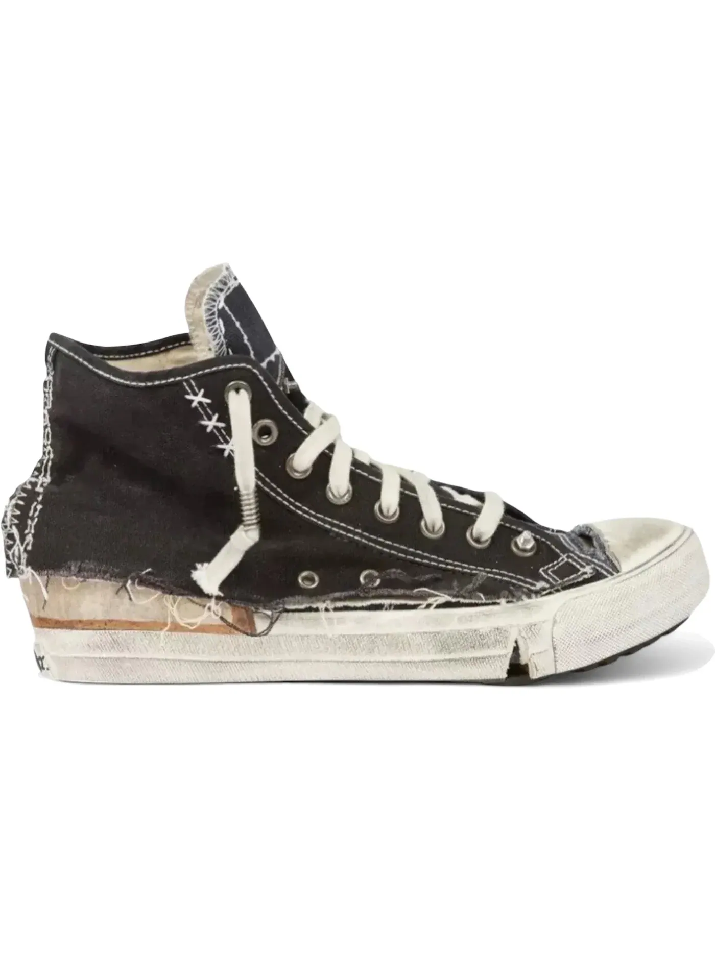 Женские кроссовки с принтом Maison Margiela Love To Death — изображение 1 из 1, синий/черный
