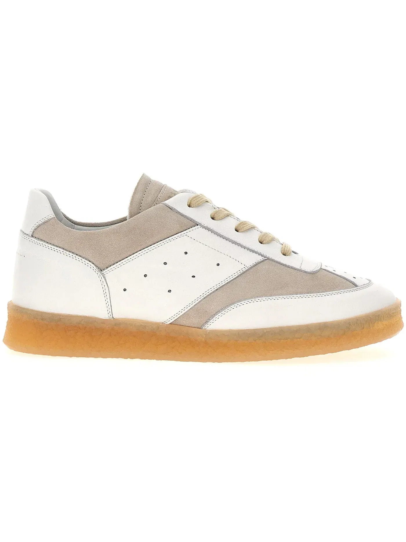 Женские кроссовки из замши Maison Margiela MM6 — изображение 1 из 1, белый бежевый