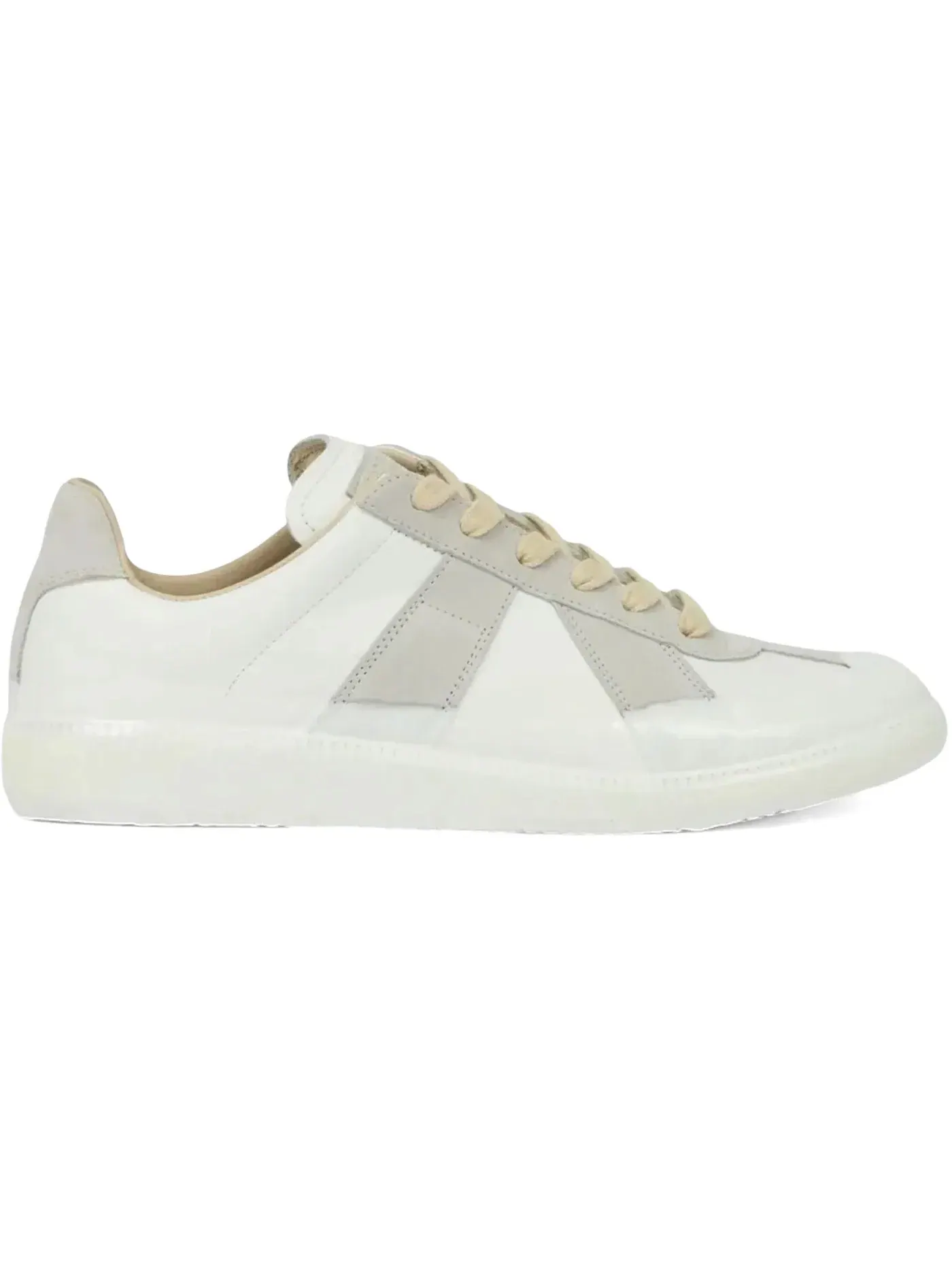 Женские кроссовки с контрастной подошвой Maison Margiela Replica Glow — изображение 1 из 1, белый зеленый