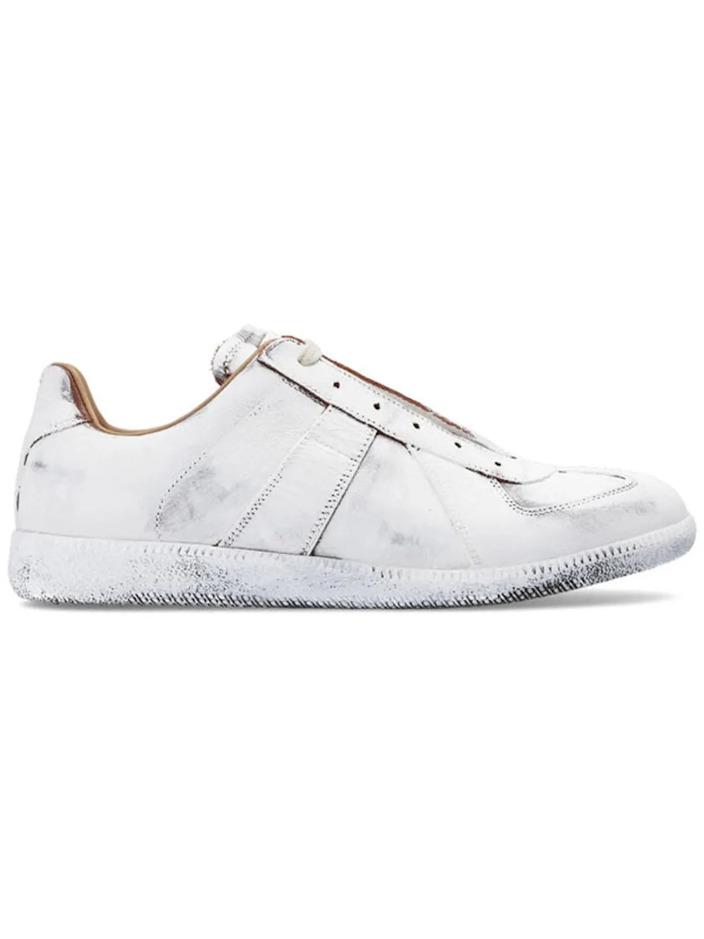 Мужские кроссовки с низким профилем Maison Margiela Replica Low — изображение 1 из 1, белый/коричневый