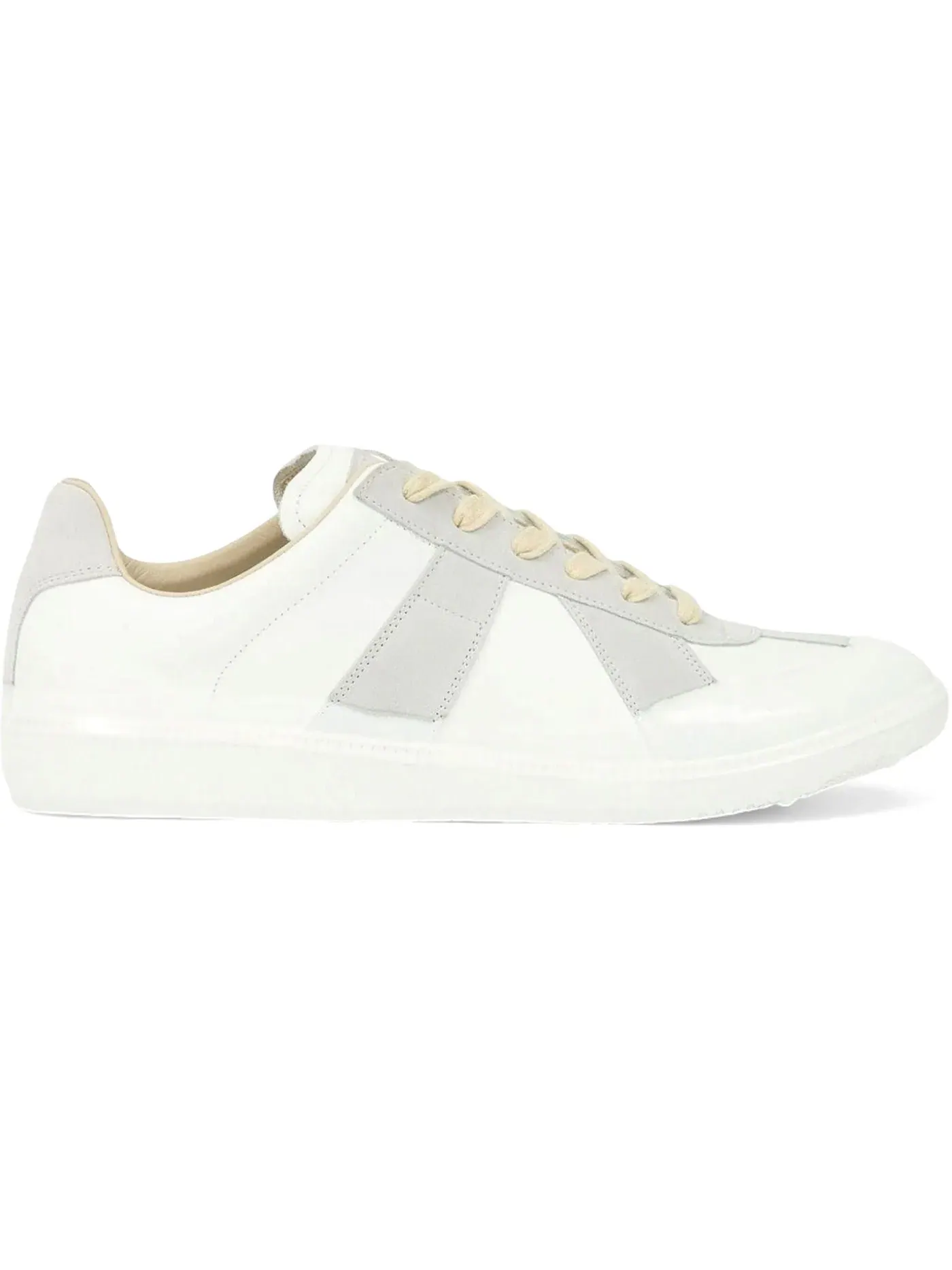 Мужские кроссовки с принтом Maison Margiela Replica — изображение 1 из 1, белый/зеленый
