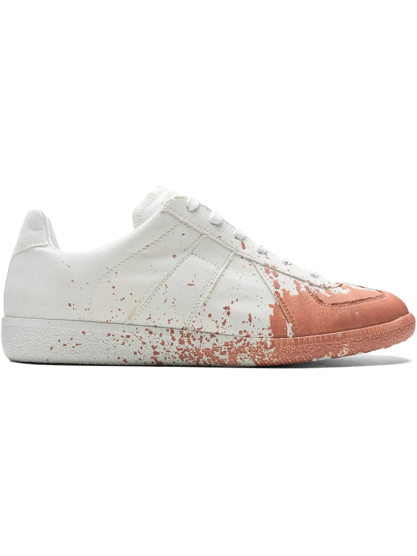Мужские кеды с принтом Maison Margiela Replica — изображение 1 из 1, белый