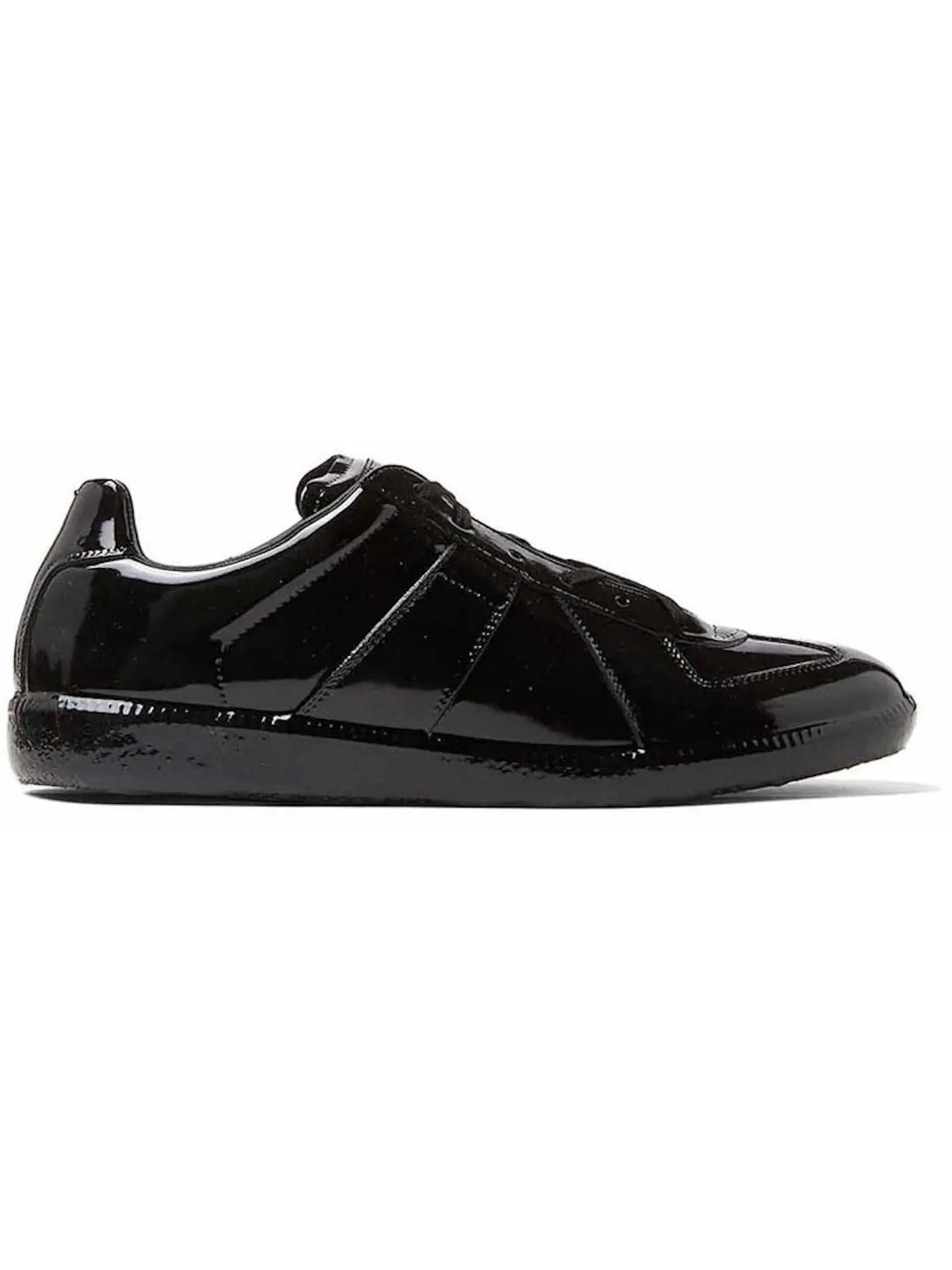 Женские кроссовки с лакированной кожи Maison Margiela Replica Patent — изображение 1 из 1, черный