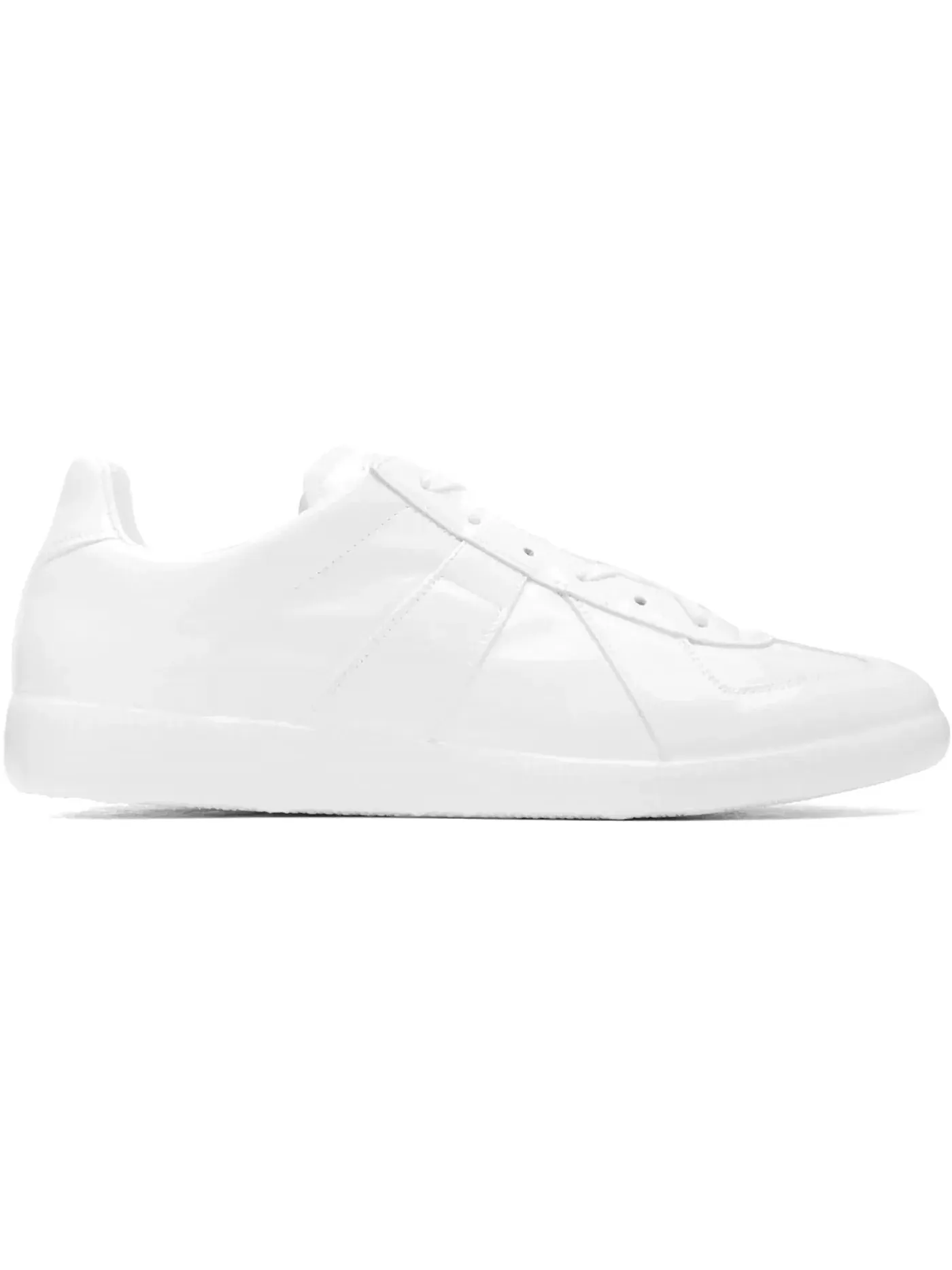 Мужские кроссовки с лакированной кожи Replica Patent Maison Margiela — изображение 1 из 1, белый