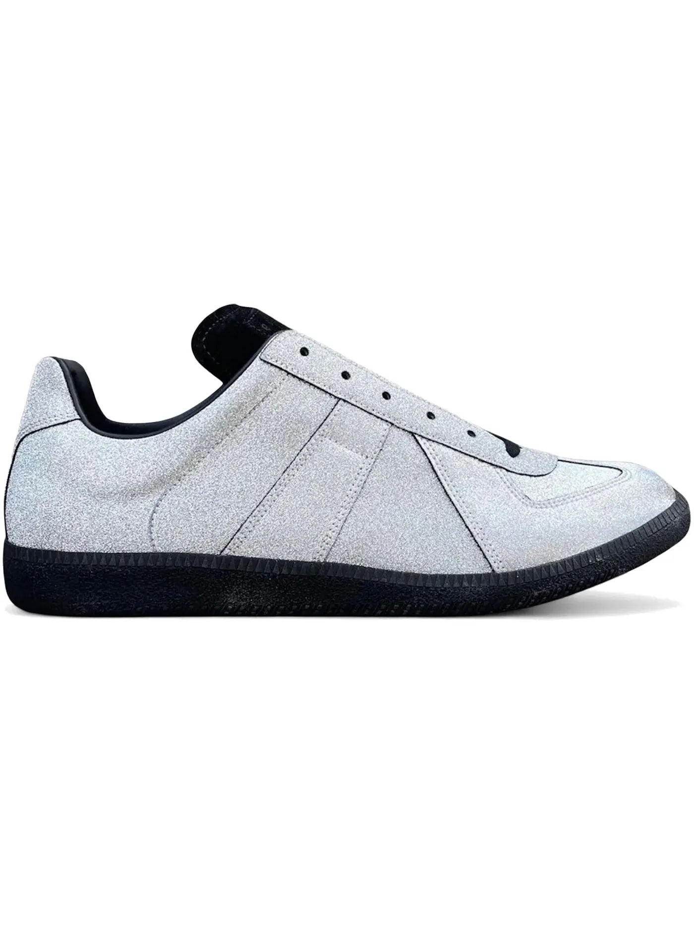 Мужские кроссовки с блестками Maison Margiela Replica — изображение 1 из 1, серебряный