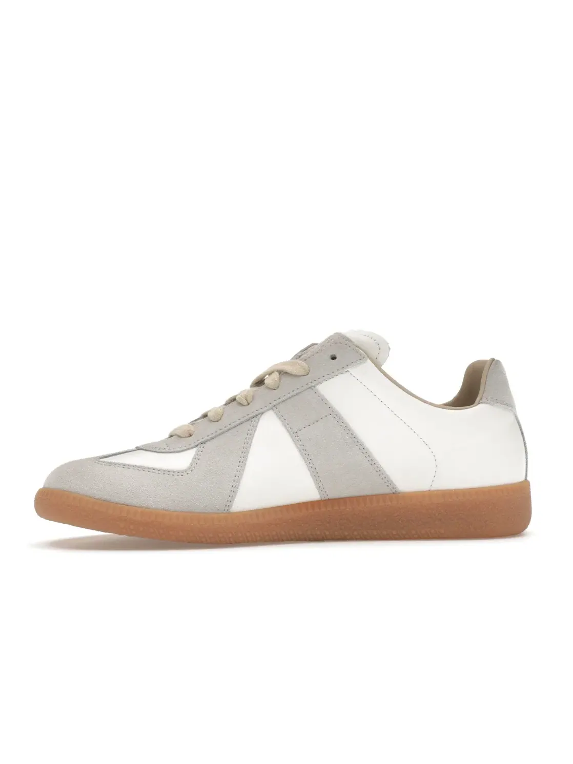 Женские кроссовки с замшевым верхом Maison Margiela Replica — изображение 3 из 4, серый/белый
