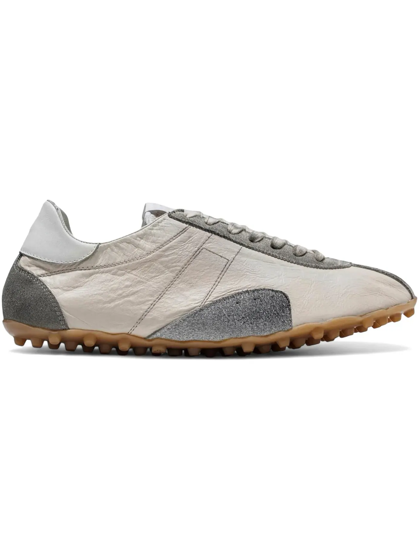 Мужские кроссовки кожаные Maison Margiela Sprinters Low — изображение 1 из 1, бежевый/серый