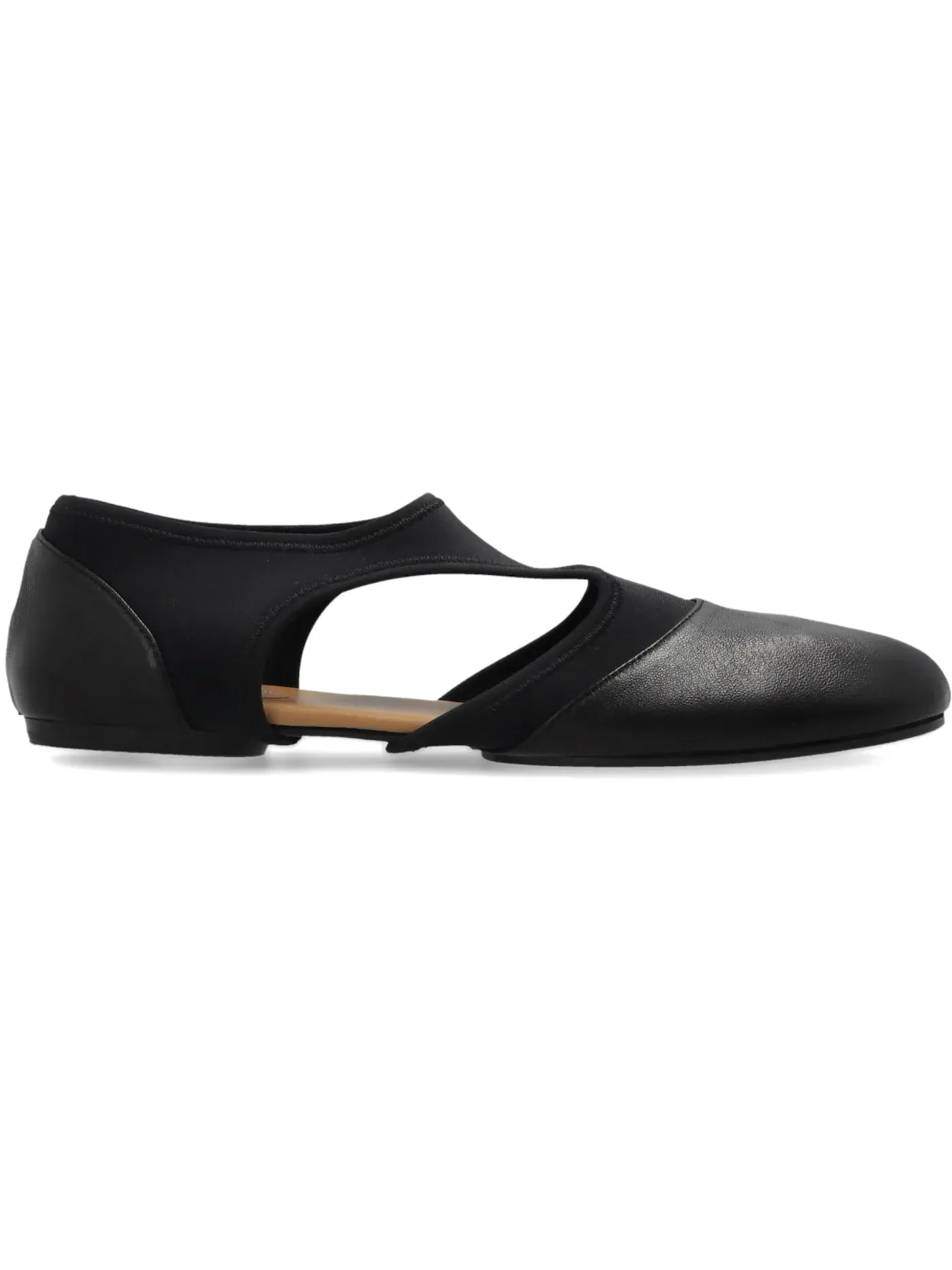 Женские туфли-лодочки без каблука Tabi Jazz Slipper Maison Margiela — изображение 1 из 1, черный