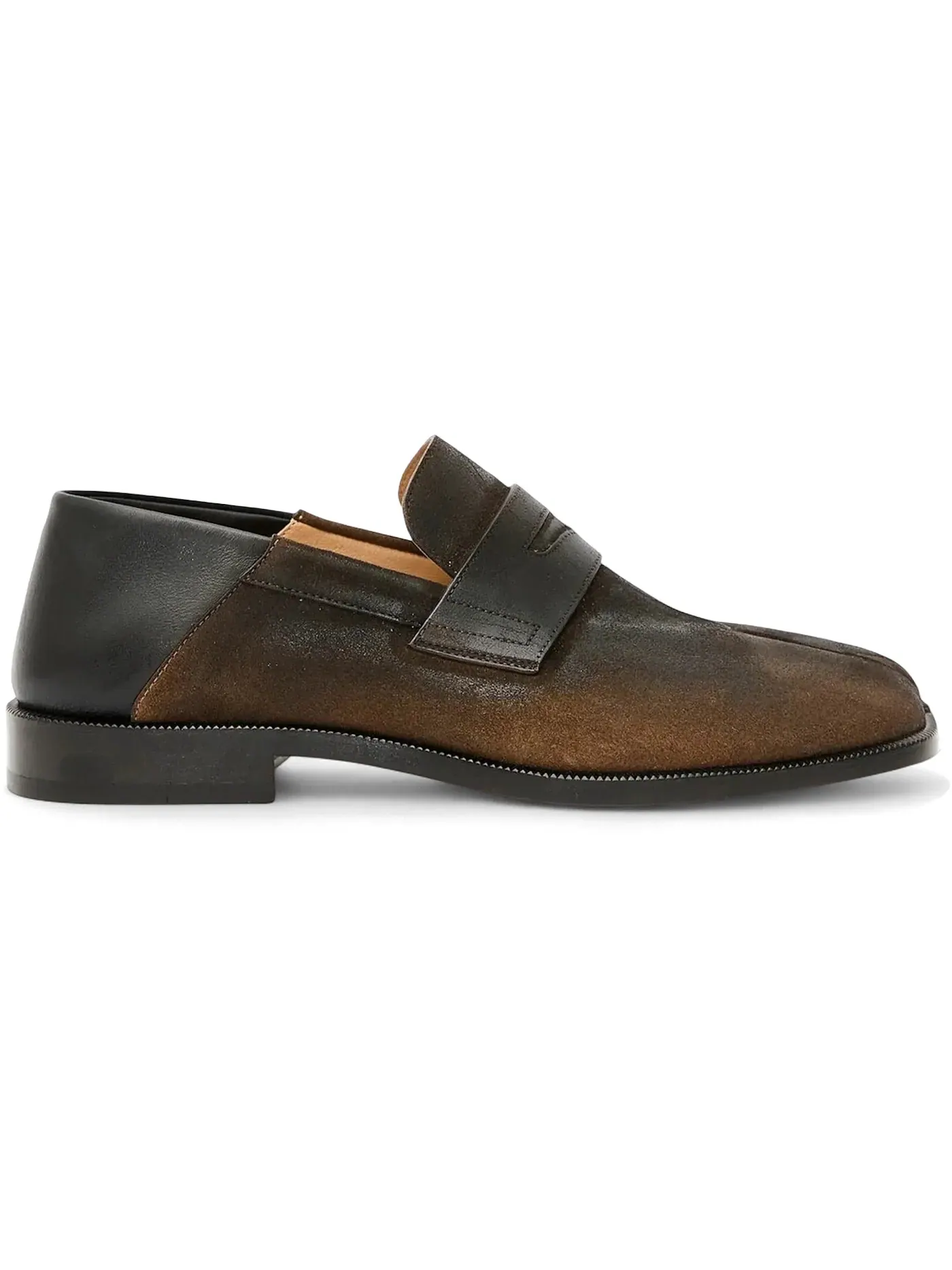 Женские лоферы с разрезом Maison Margiela Tabi Loafer Maison Margiela — изображение 1 из 1, коричневый/черный
