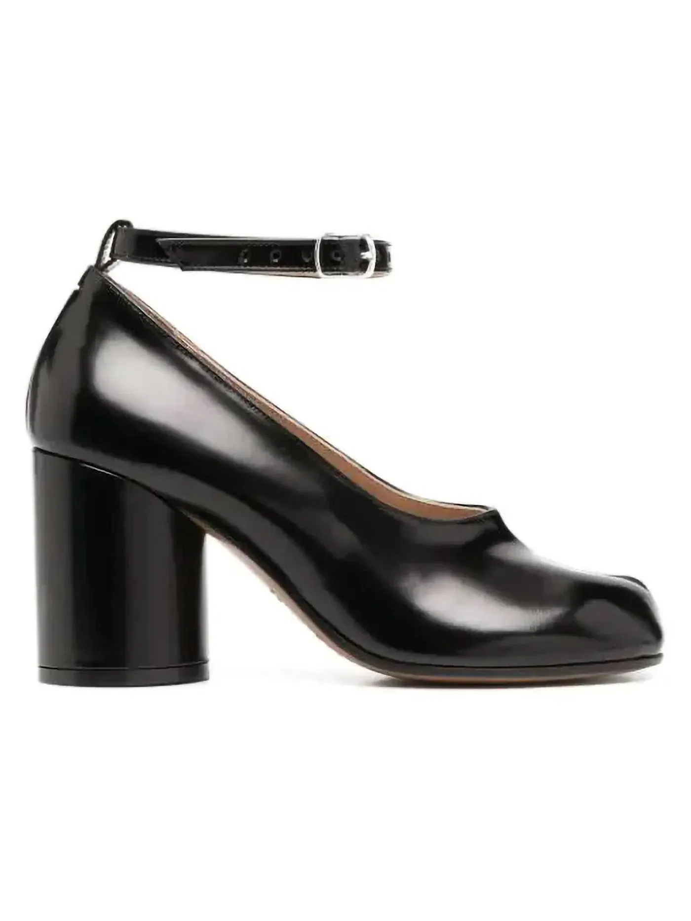Женские кожаные туфли-лодочки Tabi Mary Jane с ремешком на щиколотке Maison Margiela — изображение 1 из 2, черный