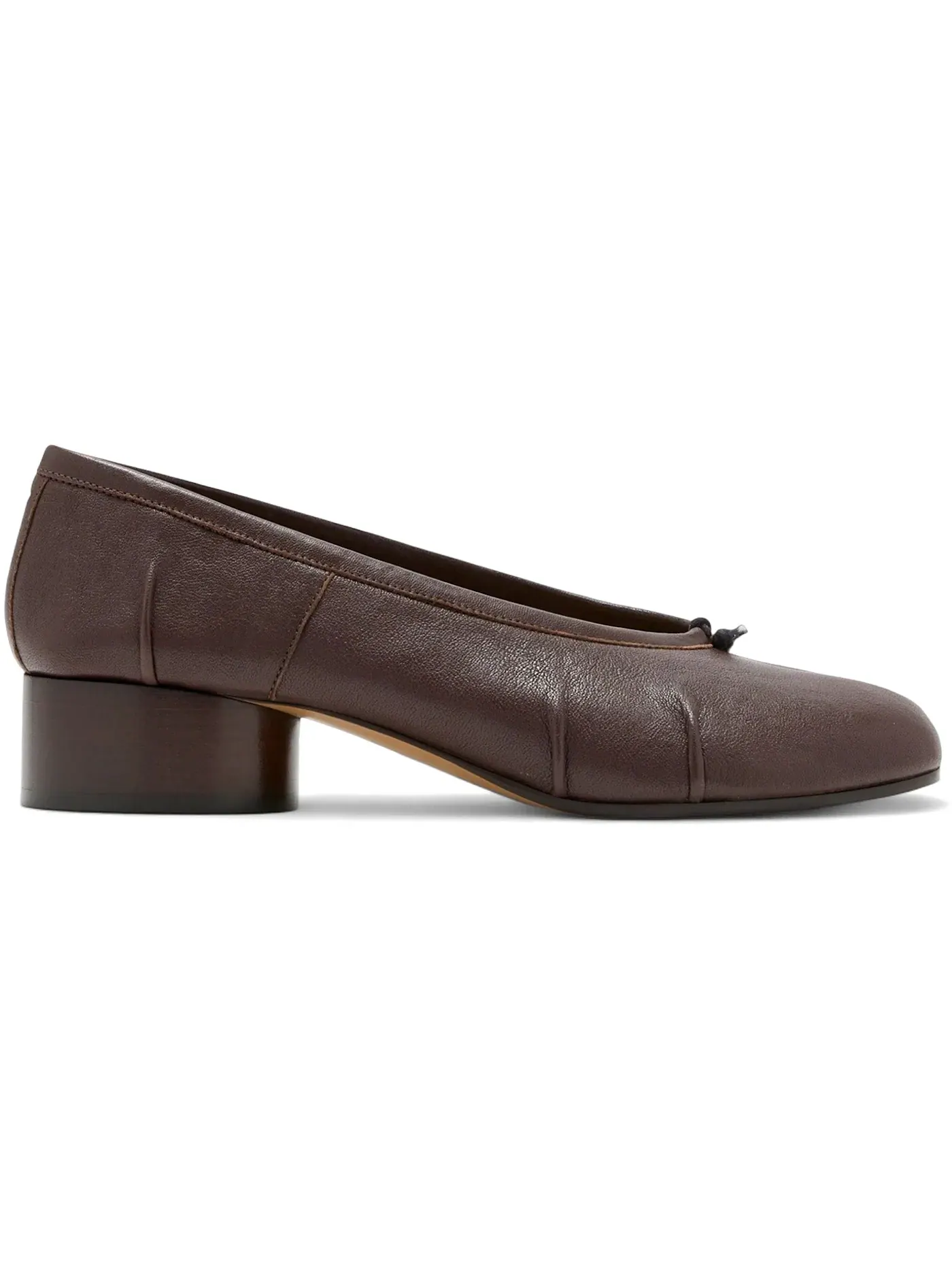 Женские туфли-лодочки с раздвоенным носком Maison Margiela Tabi New Ballerina — изображение 1 из 1, коричневый