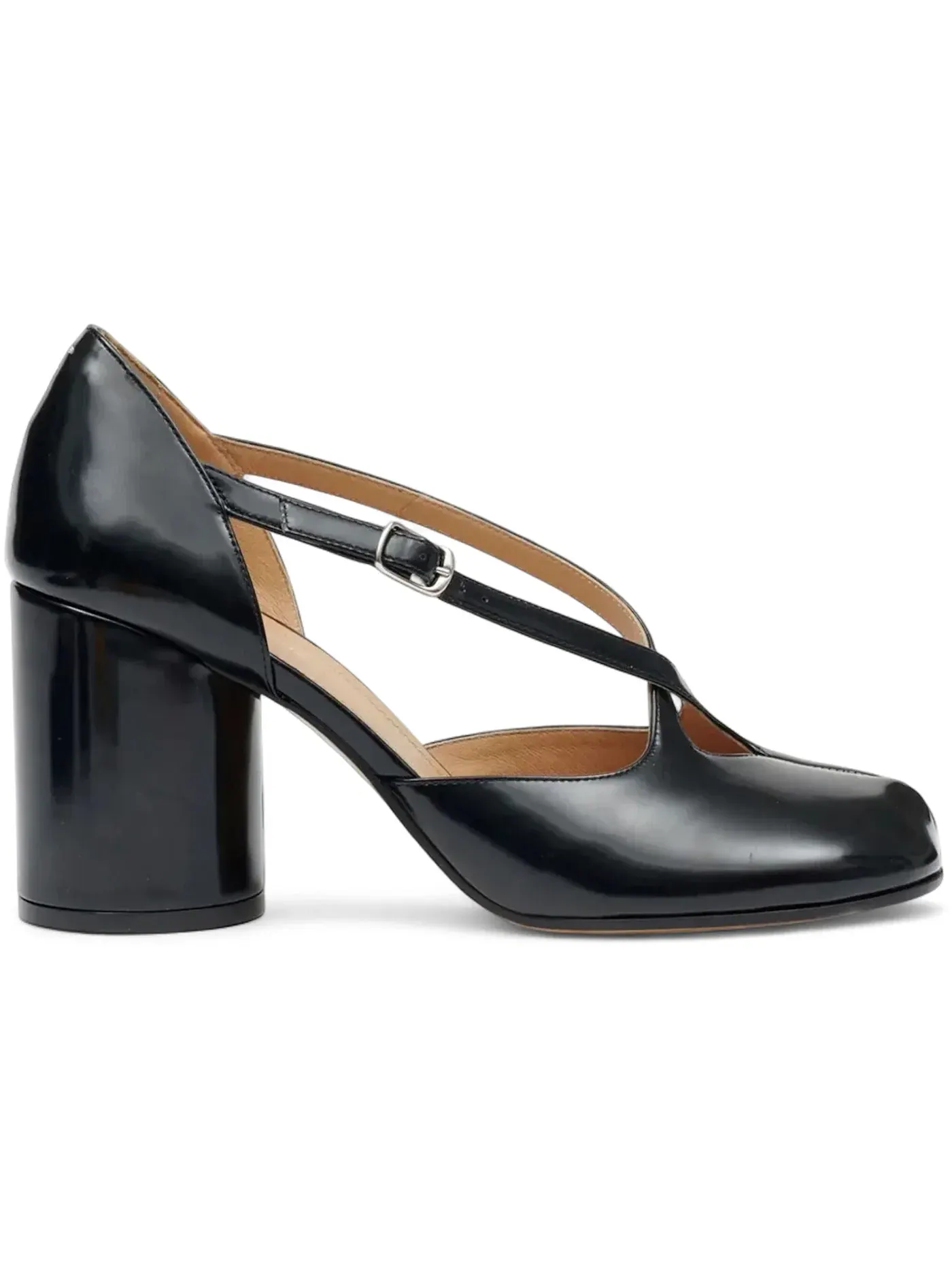 Женские туфли на каблуке с ремешками Tabi Straps Pump Heel Maison Margiela — изображение 1 из 1, черный