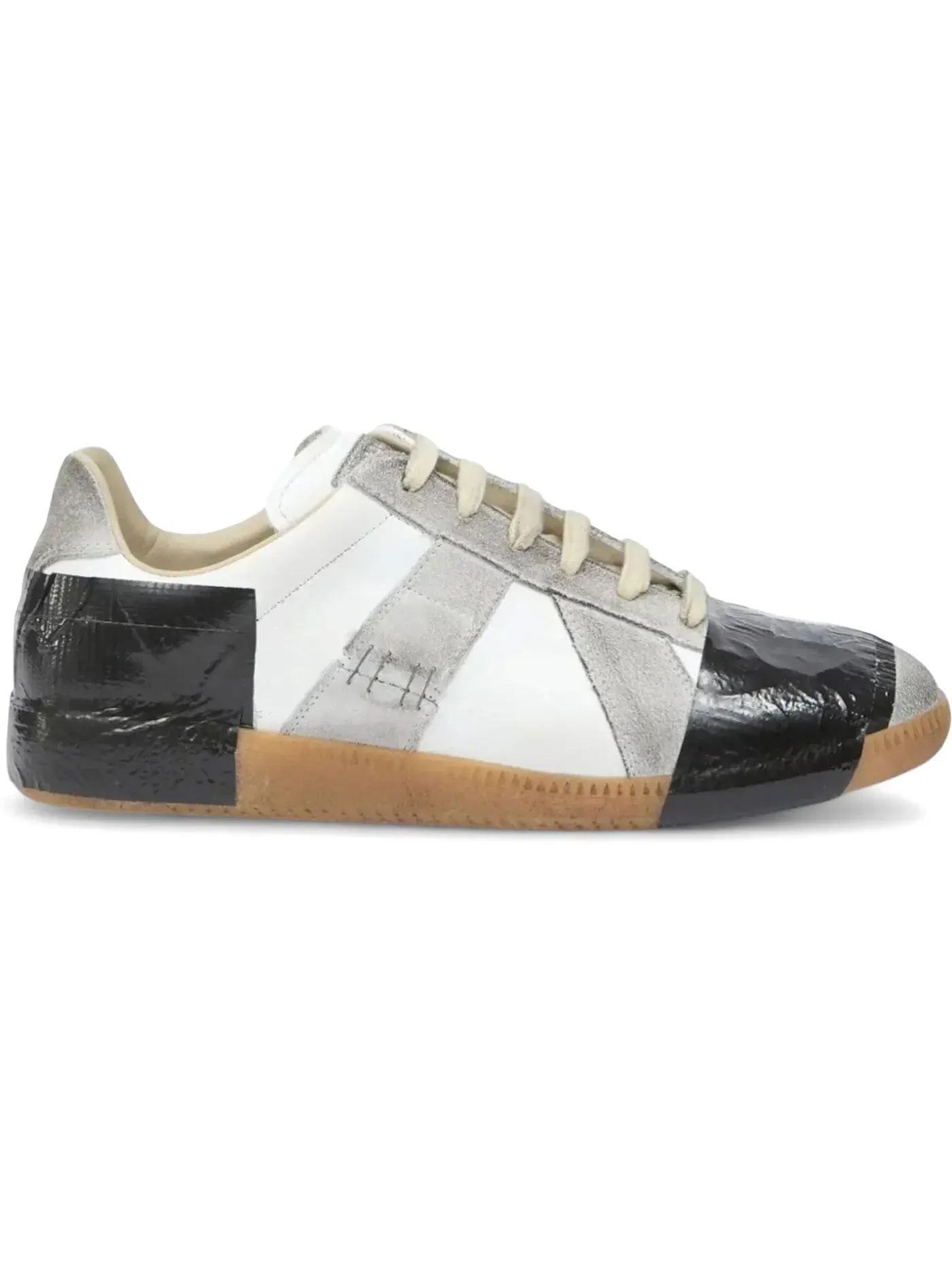 Женские кроссовки с принтом Maison Margiela Taped Replica Maison Margiela — изображение 1 из 1, белый/черный