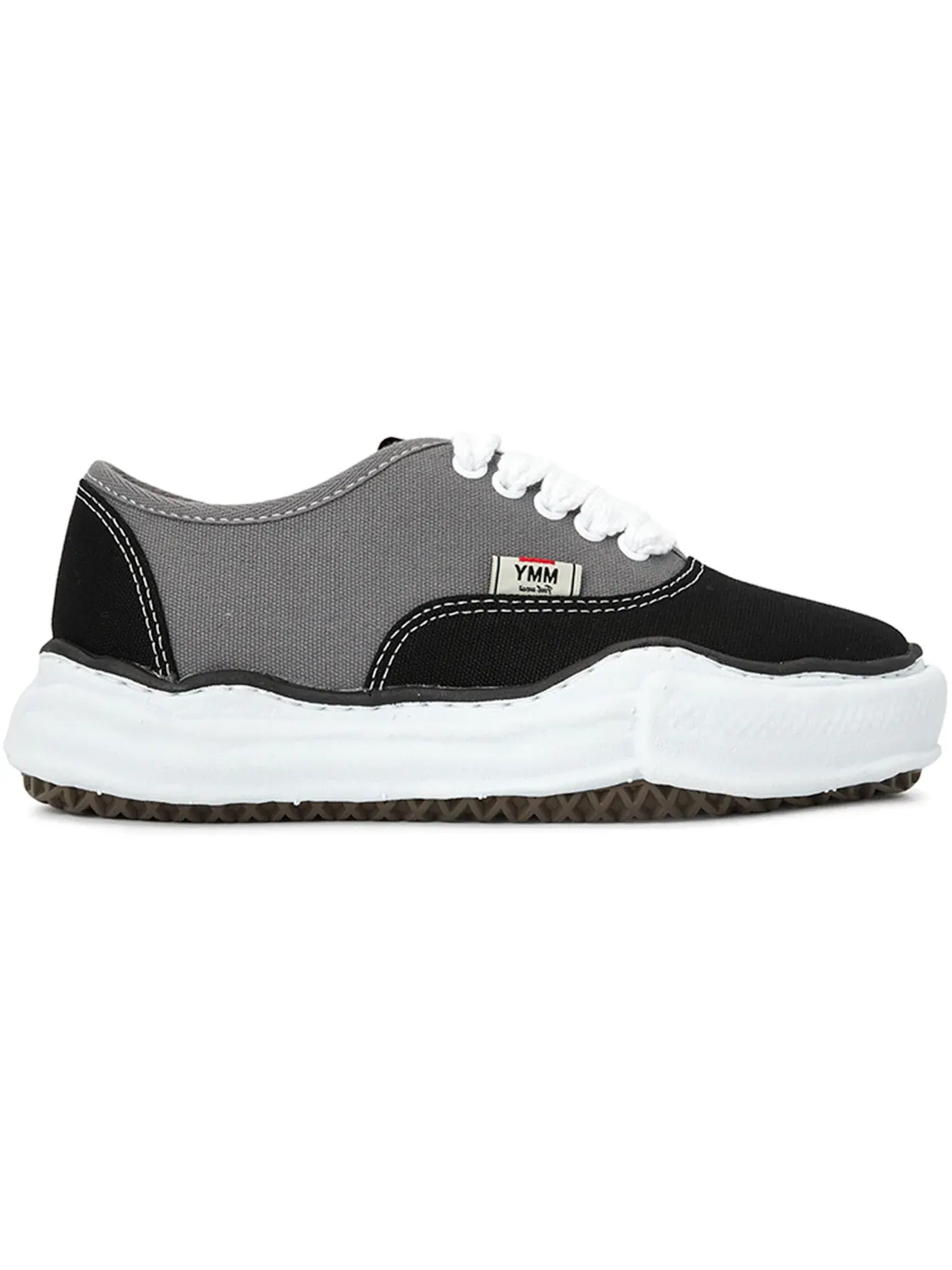 Мужские кроссовки с двухцветным верхом Maison Mihara Yasuhiro Baker OG Sole Bicolor Canvas Low — изображение 1 из 1
