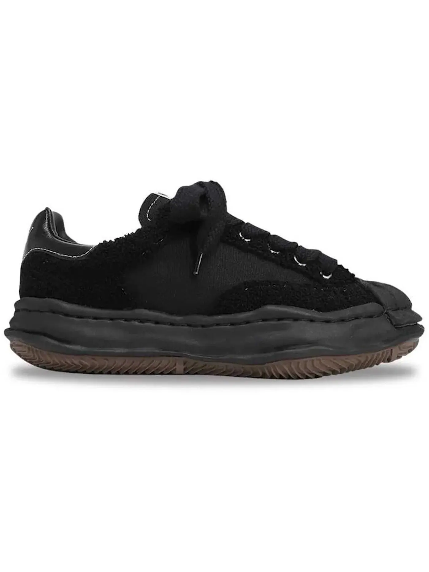 Мужские кеды с мыском-ракушкой Maison Mihara Yasuhiro Blakey Low OG Sole Shell Toe Canvas Sagara — изображение 1 из 1, черный