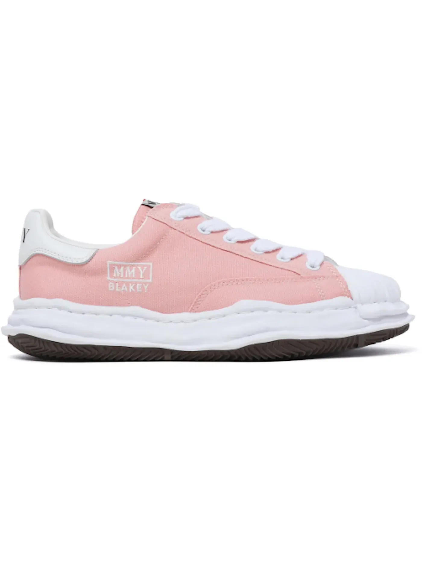Мужские кеды с низким верхом Maison Mihara Yasuhiro Blakey OG Sole Canvas Low — изображение 1 из 1, розовый/белый