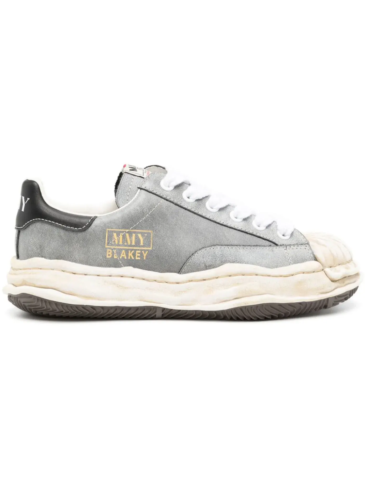 Мужские кеды с низким профилем Maison Mihara Yasuhiro Blakey OG Sole Leather Low — изображение 1 из 1, черный