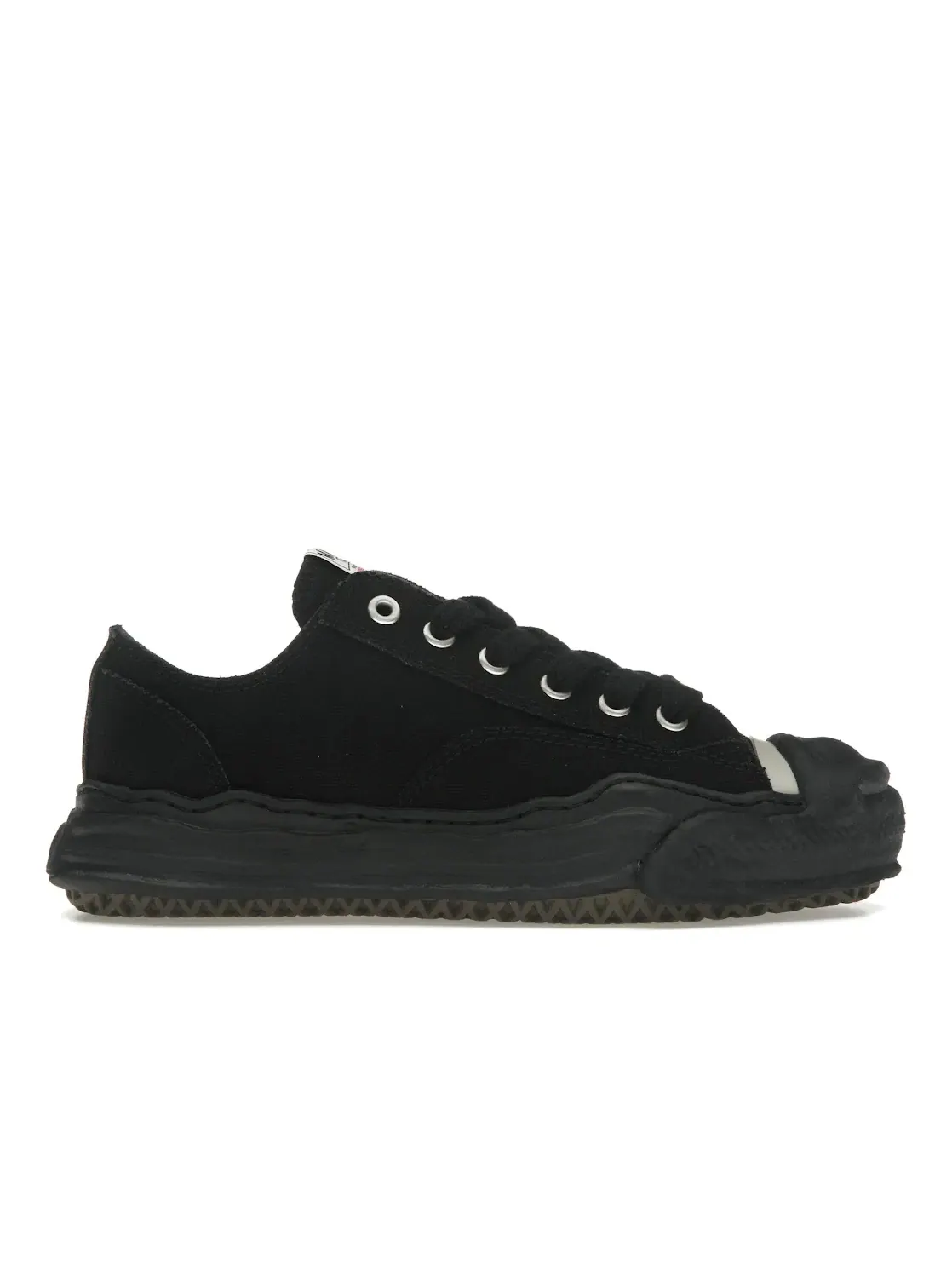Мужские кеды с фирменной подошвой Maison Mihara Yasuhiro Hank OG Sole Canvas Low — изображение 1 из 4, черный/черный