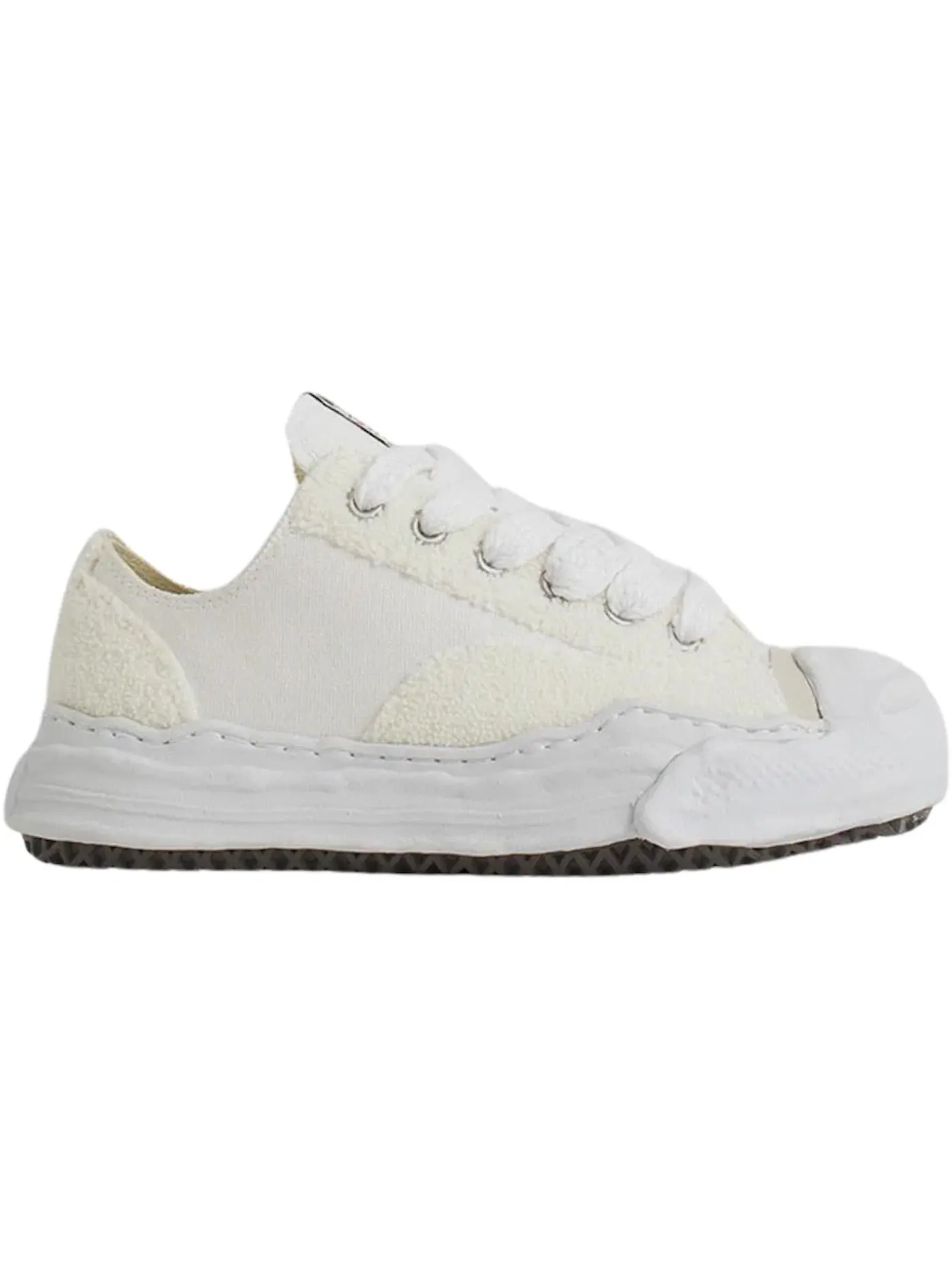 Мужские кроссовки с принтом Maison Mihara Yasuhiro Hank OG Sole Chenille Low — изображение 1 из 1, белый