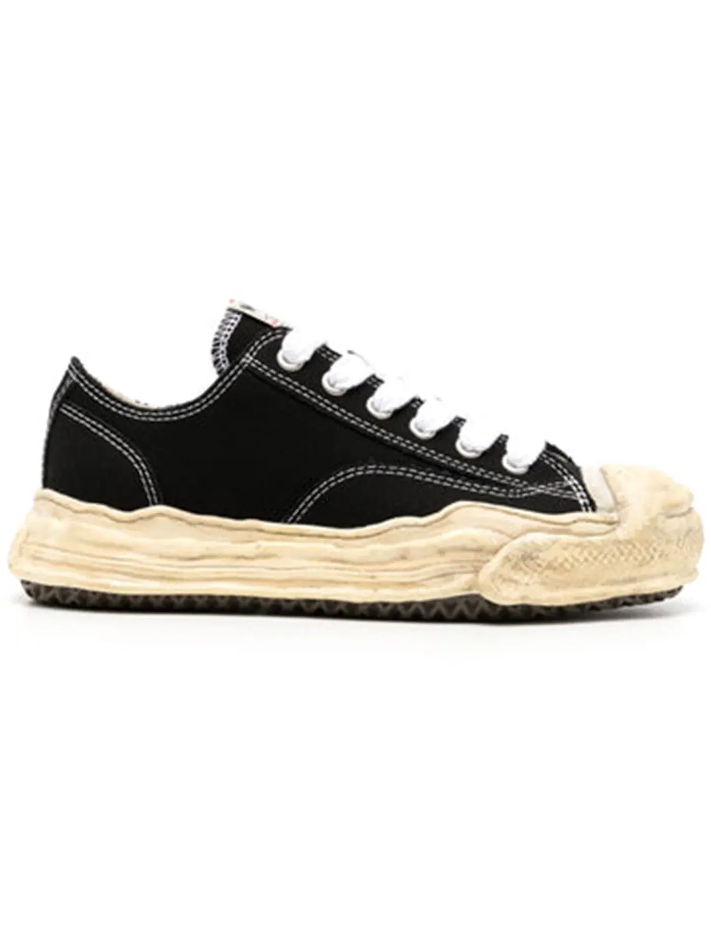 Мужские кроссовки с окрашенной подошвой Maison Mihara Yasuhiro Hank OG Dyed Sole — изображение 1 из 1, черный/белый