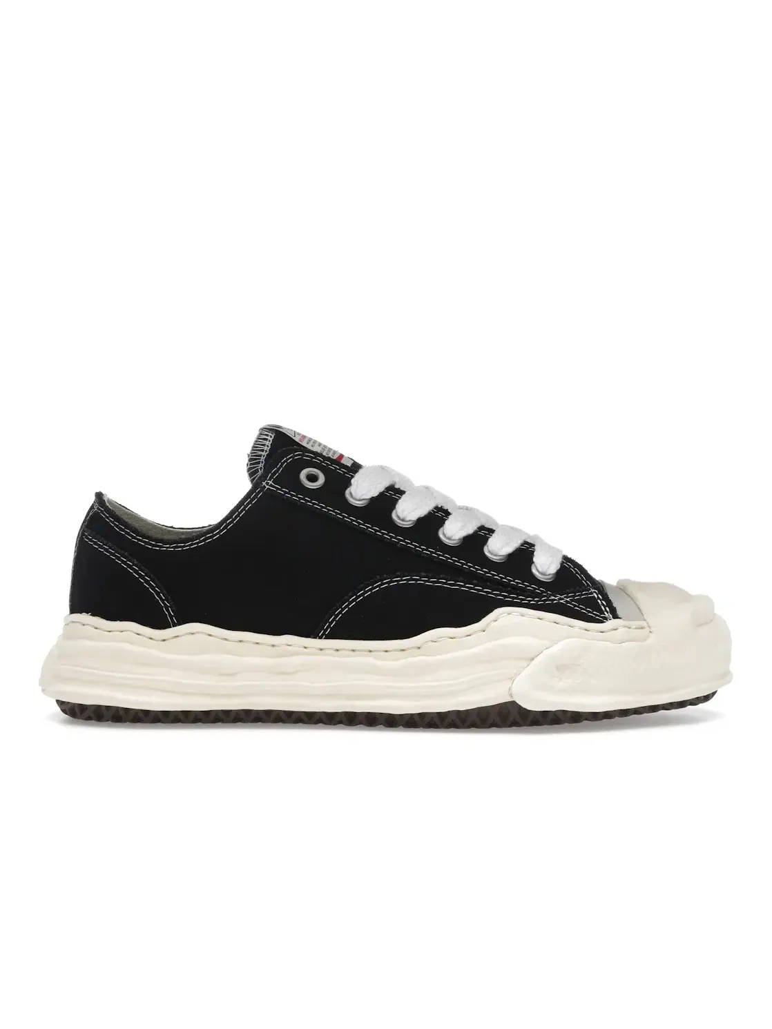Мужские кроссовки с парусиновым верхом Maison Mihara Yasuhiro Hank Vintage Sole Canvas Low — изображение 1 из 4, черный
