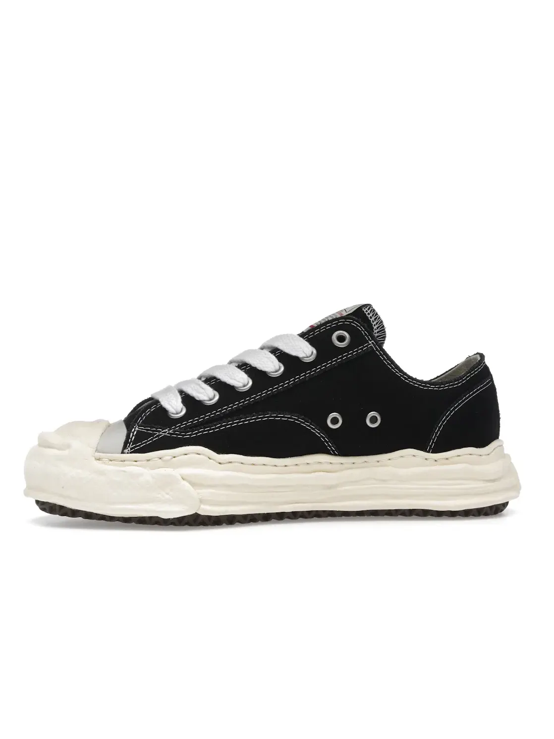 Мужские кроссовки с парусиновым верхом Maison Mihara Yasuhiro Hank Vintage Sole Canvas Low — изображение 3 из 4, черный